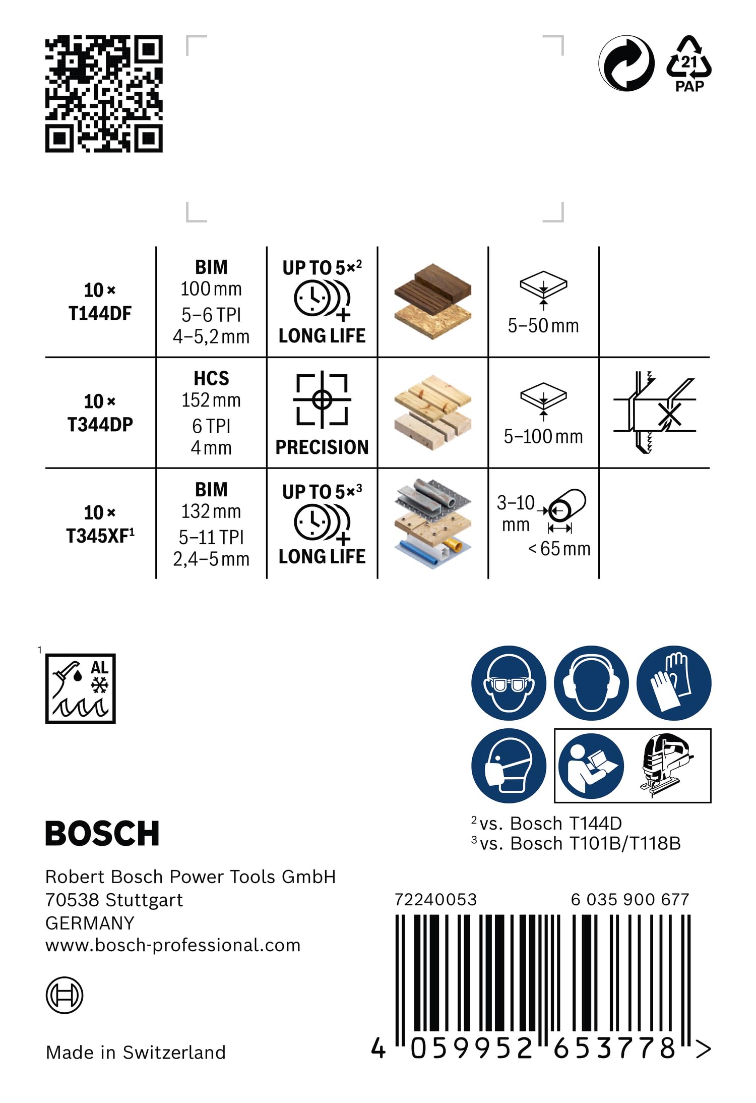 Bosch PRO Wood Metal Kit 30 lames sauteuse 100mm