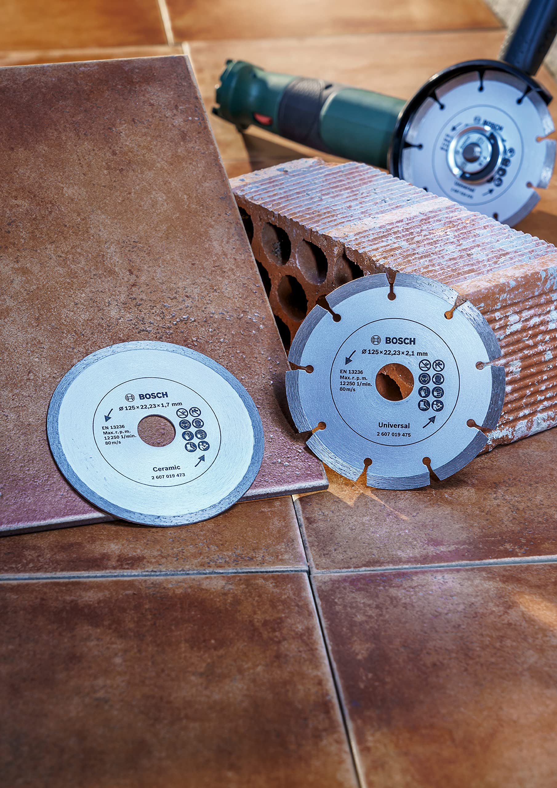 Bosch Diamant 2 disques 125 mm carrelage construction
