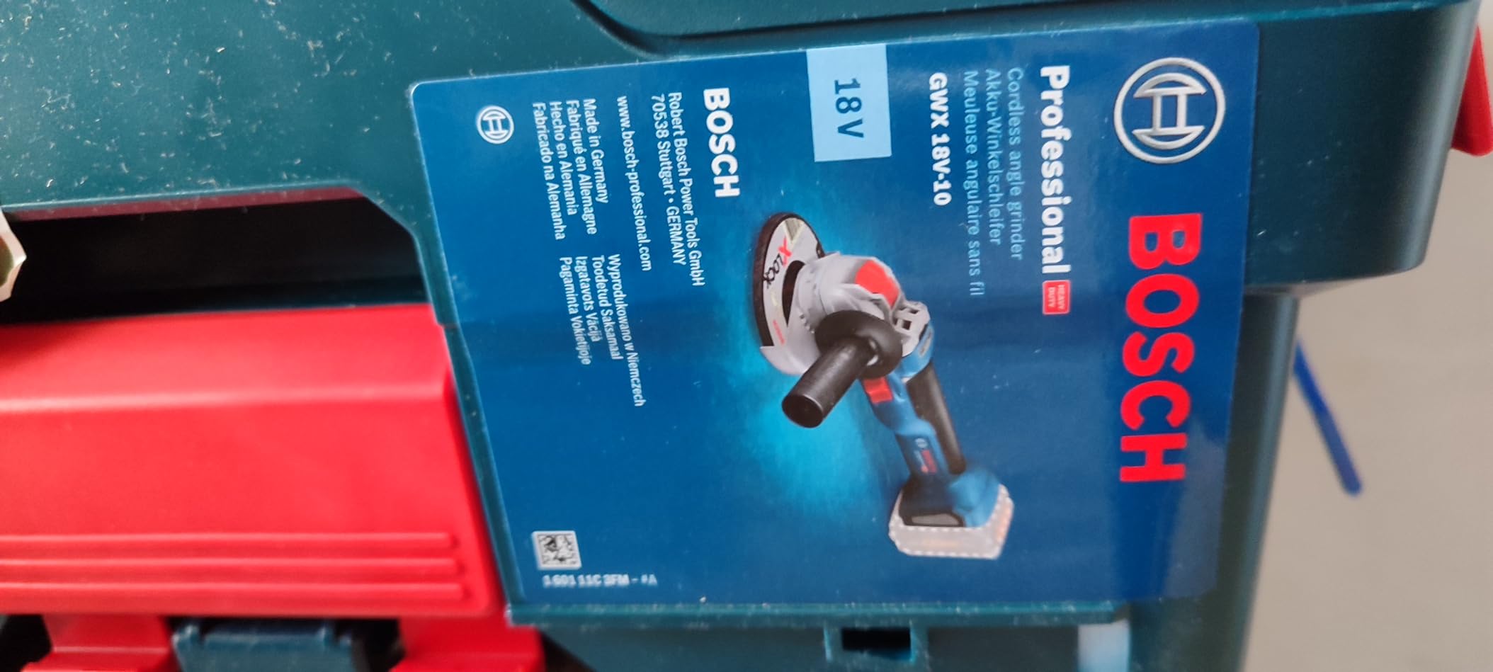 Bosch GWX 18V-10 meuleuse angulaire 125 mm carton sans fil