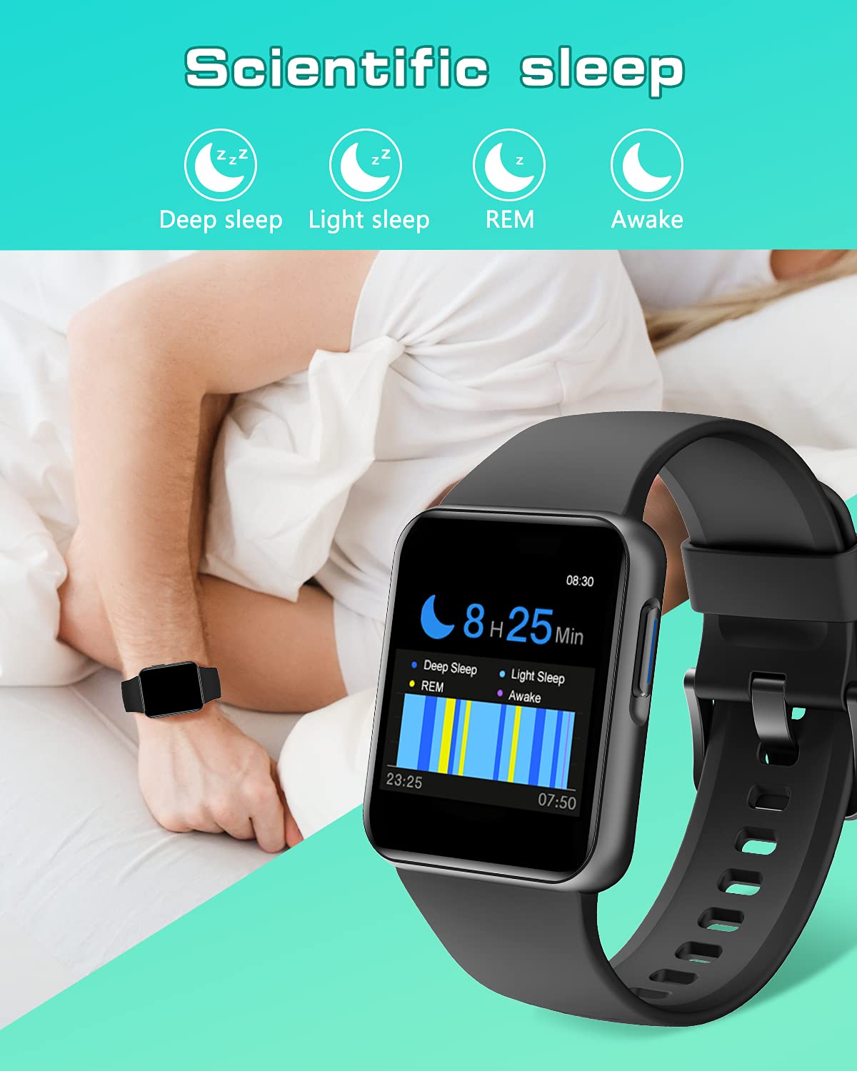 GRV montre connectée sport cardio oxymètre IP68