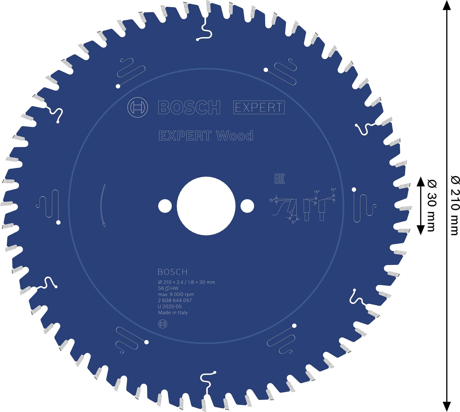 Bosch EXPERT Wood Lame scie circulaire 210x30 T56