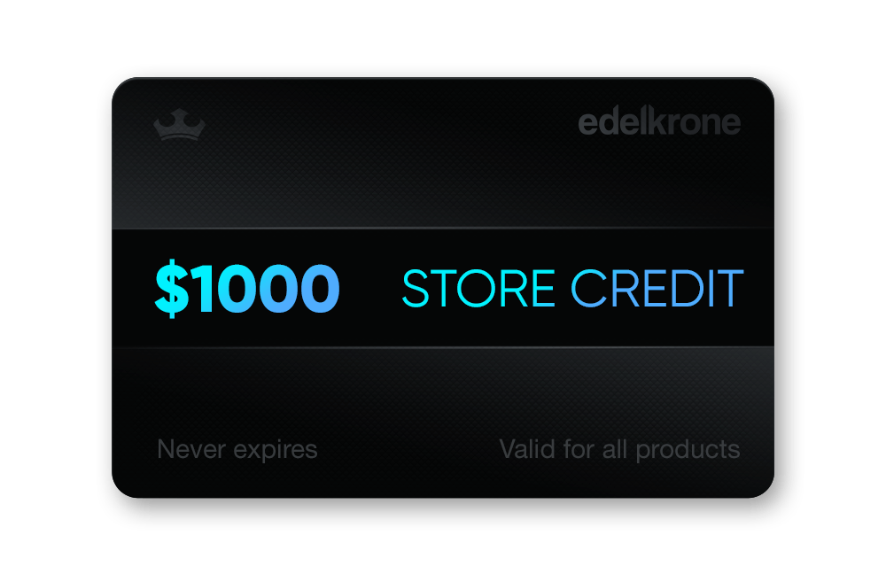 Edelkrone Store Credit carte cadeau 100 dollars vidéo