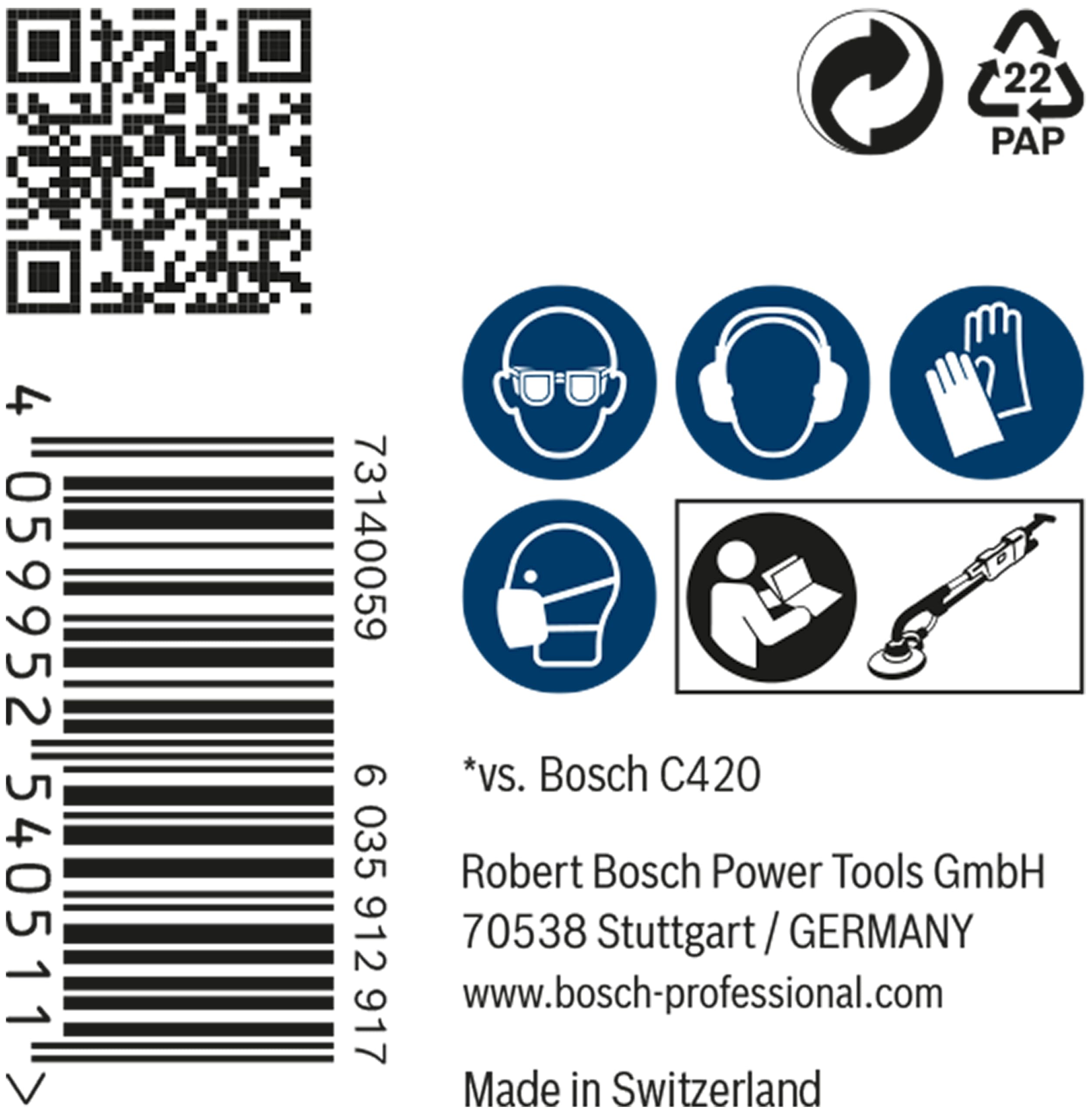 Bosch Expert M480 disque abrasif 225 mm grain 240 x25