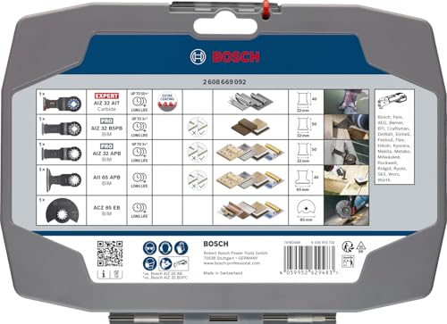 Bosch Cutting coffret lames Starlock 5 pièces inox
