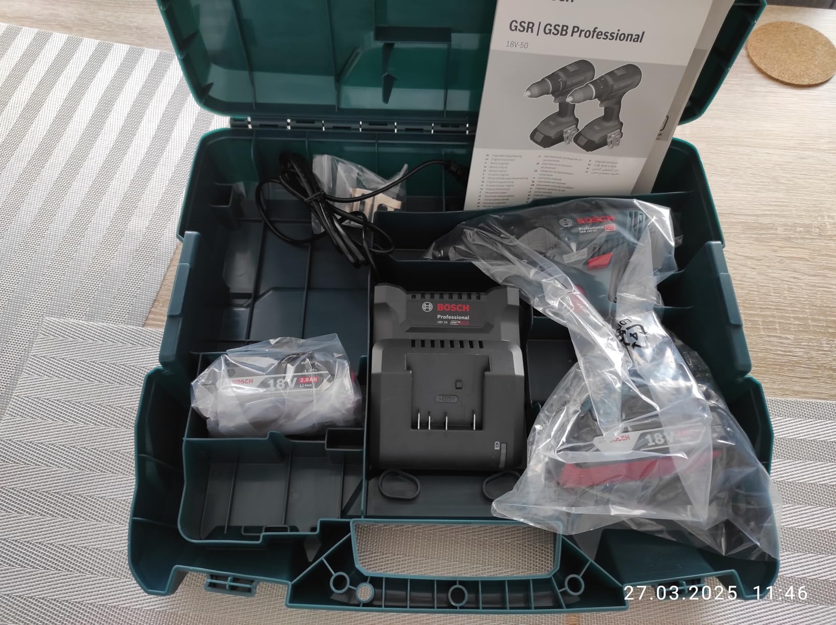 Bosch GSB 18V-50 perceuse percussion 18V 2.0Ah Li-Ion
