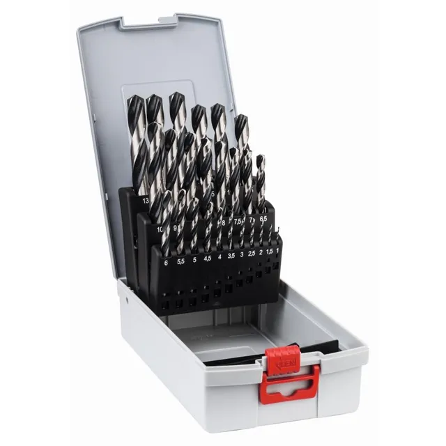 Bosch PointTeQ Coffret 25 forets HSS métal 1-13 mm