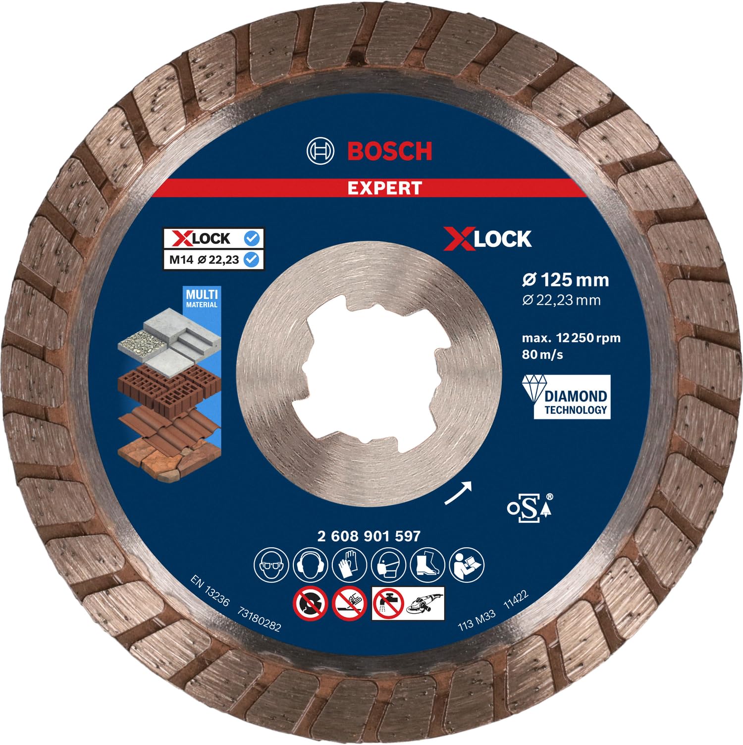 Bosch Expert Multi Material disque diamant 125 mm béton