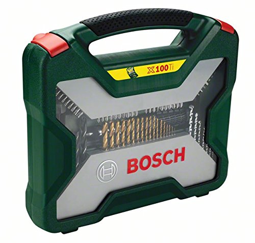 Bosch X-Line coffret 100 pièces titane bois pierre métal
