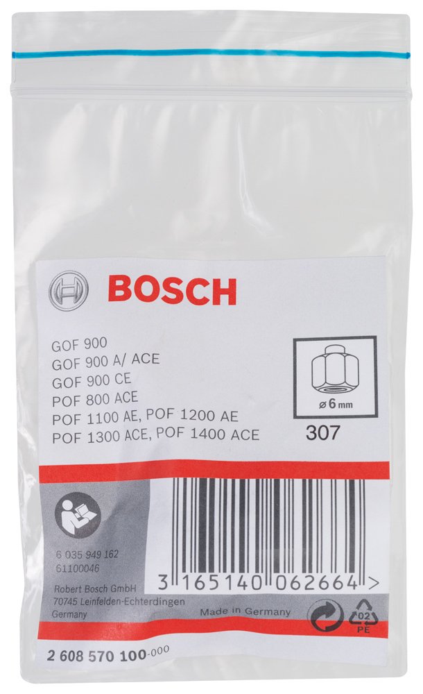 Bosch Accessoires divers pince de serrage 6x19 mm défonceuse