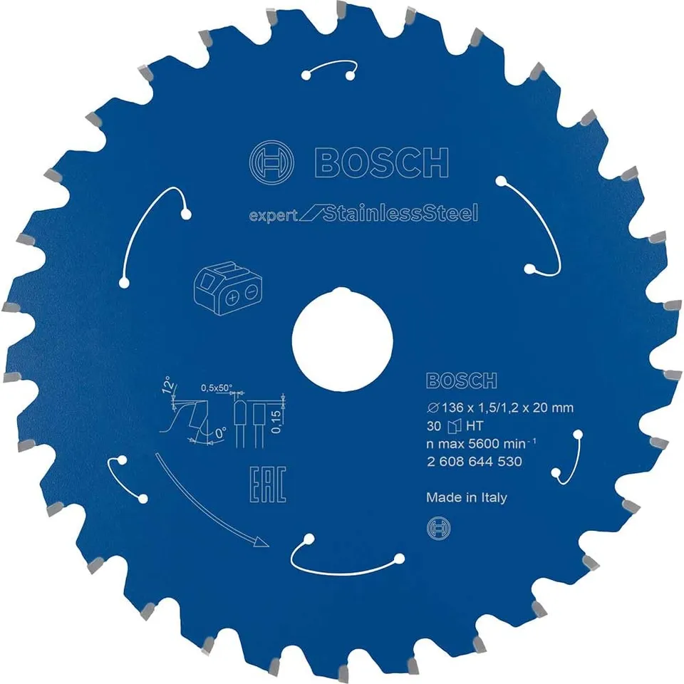 Bosch Expert lame circulaire inox 136 mm 30 dents