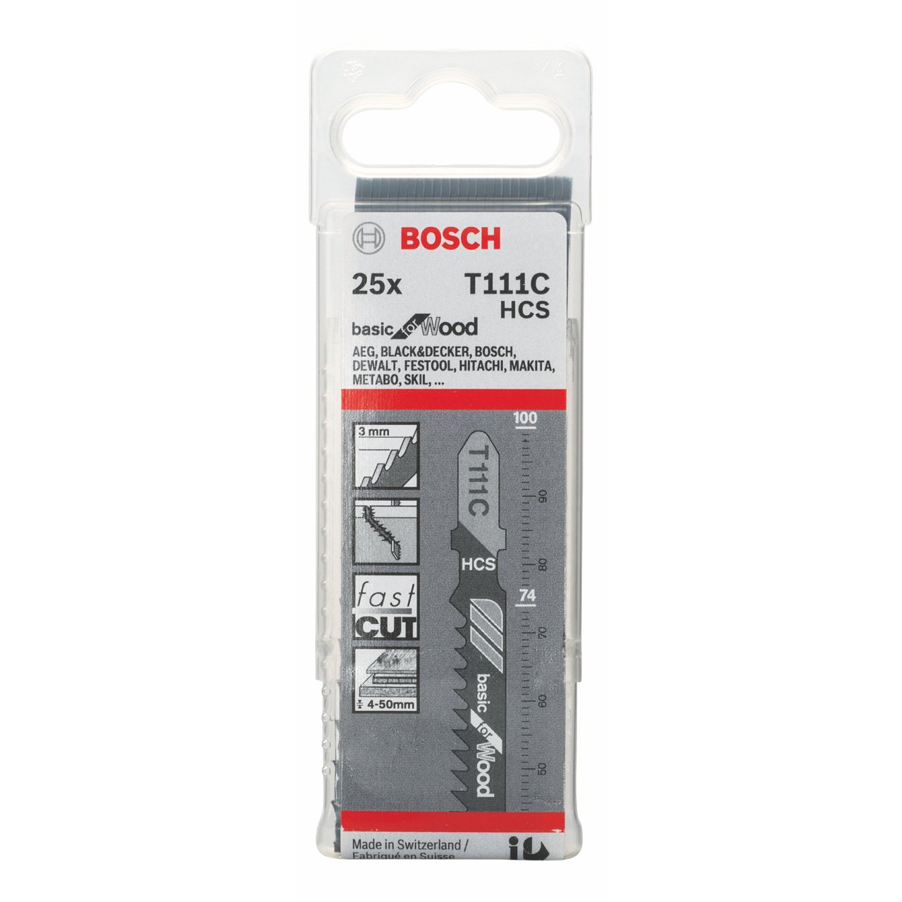 Bosch T 111 C Basic for Wood lame scie sauteuse 3 pièces