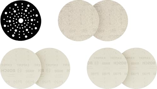 Bosch Expert M480 disque abrasif 150 mm kit 7 pcs grains 80-180