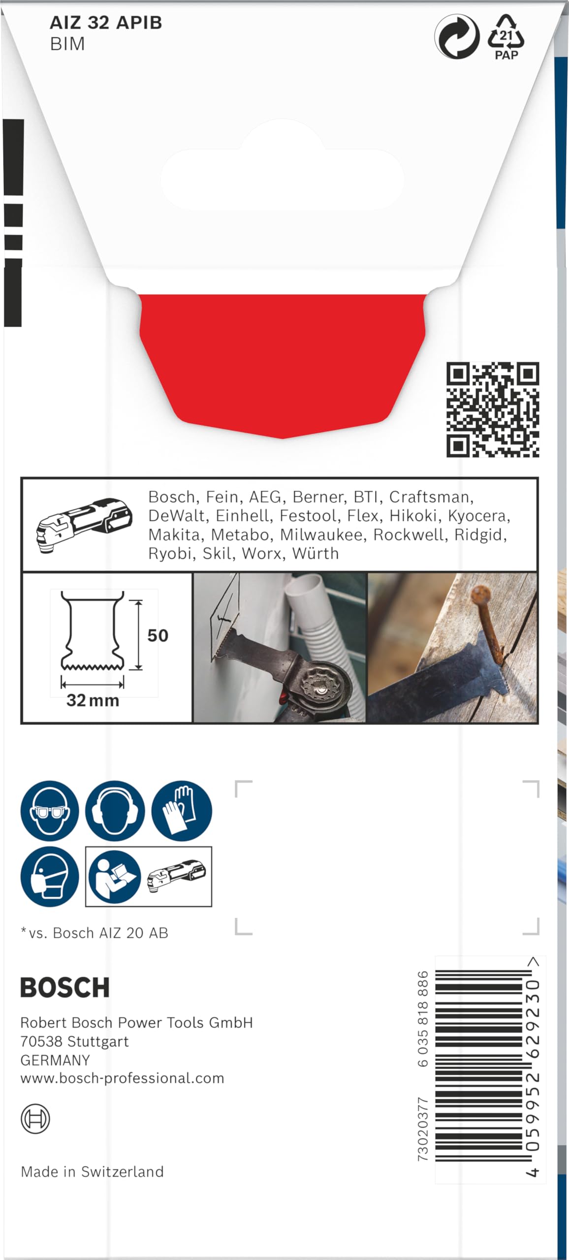 Bosch PRO AIZ 32 APIB lame multifonction 1 pc 32 mm