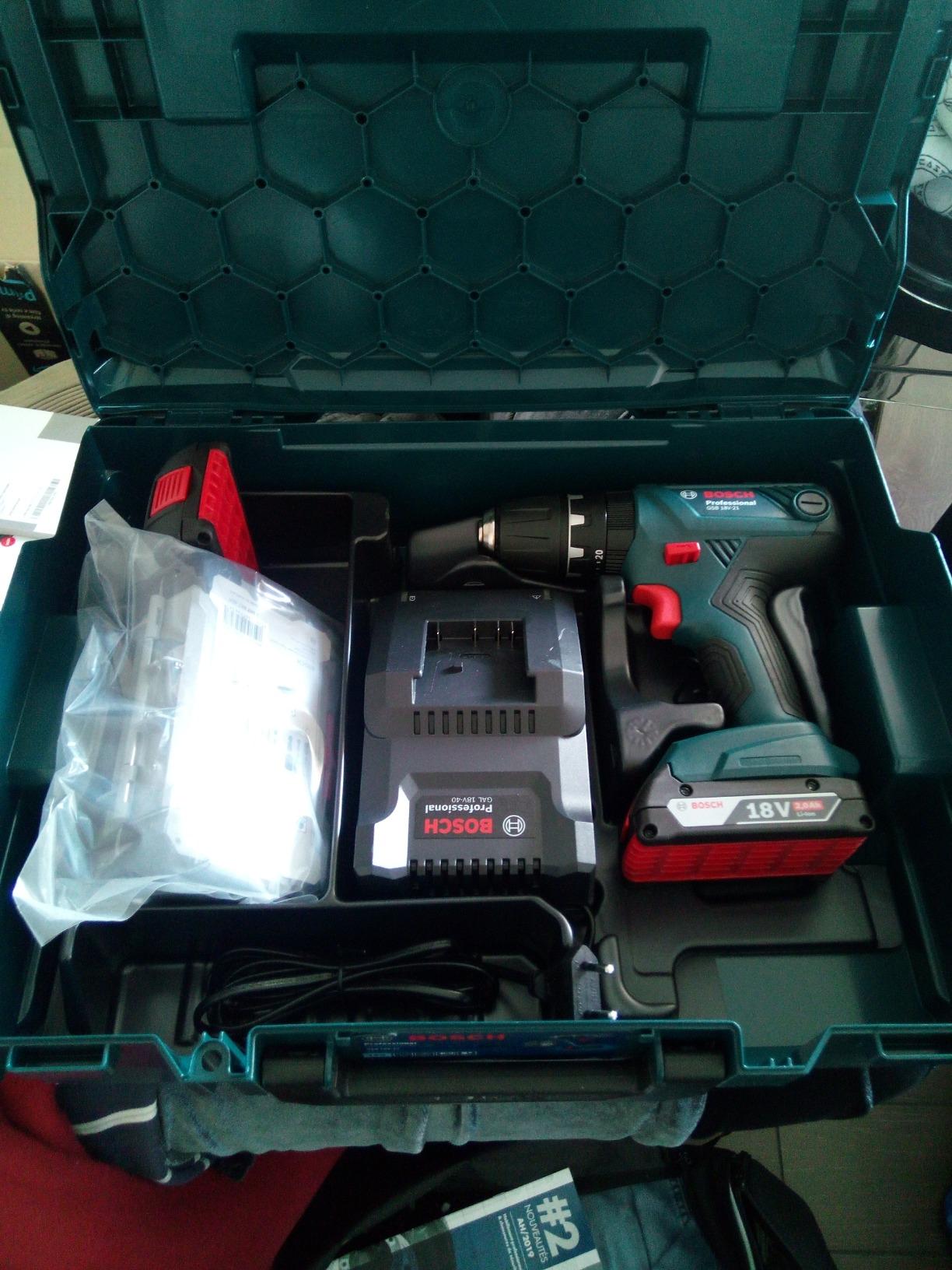 Bosch GSB 18V-21 perceuse-visseuse 18V 2 batteries L-BOXX
