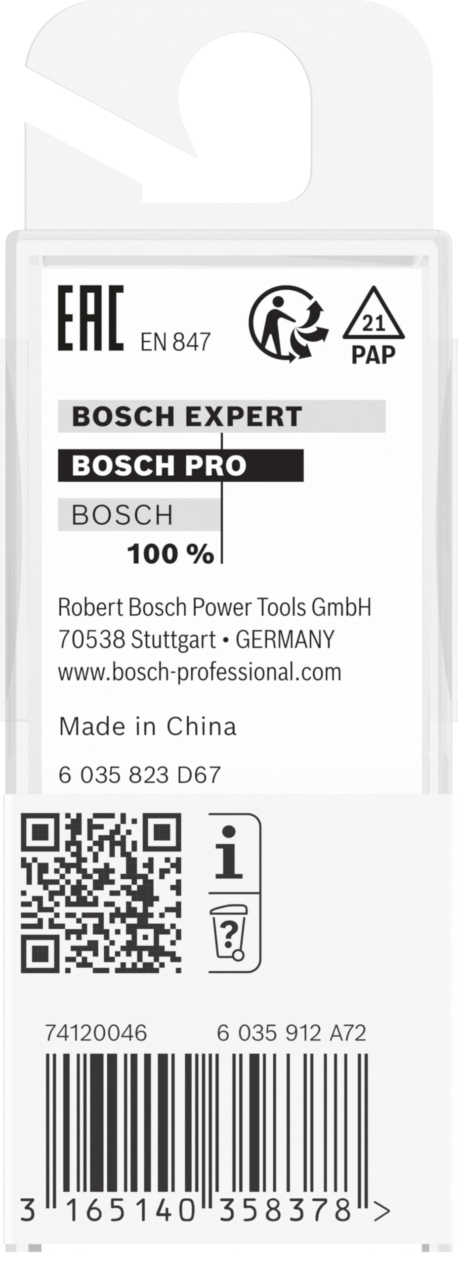 Bosch PRO fraise à rainurer droite 3 mm queue 8 mm