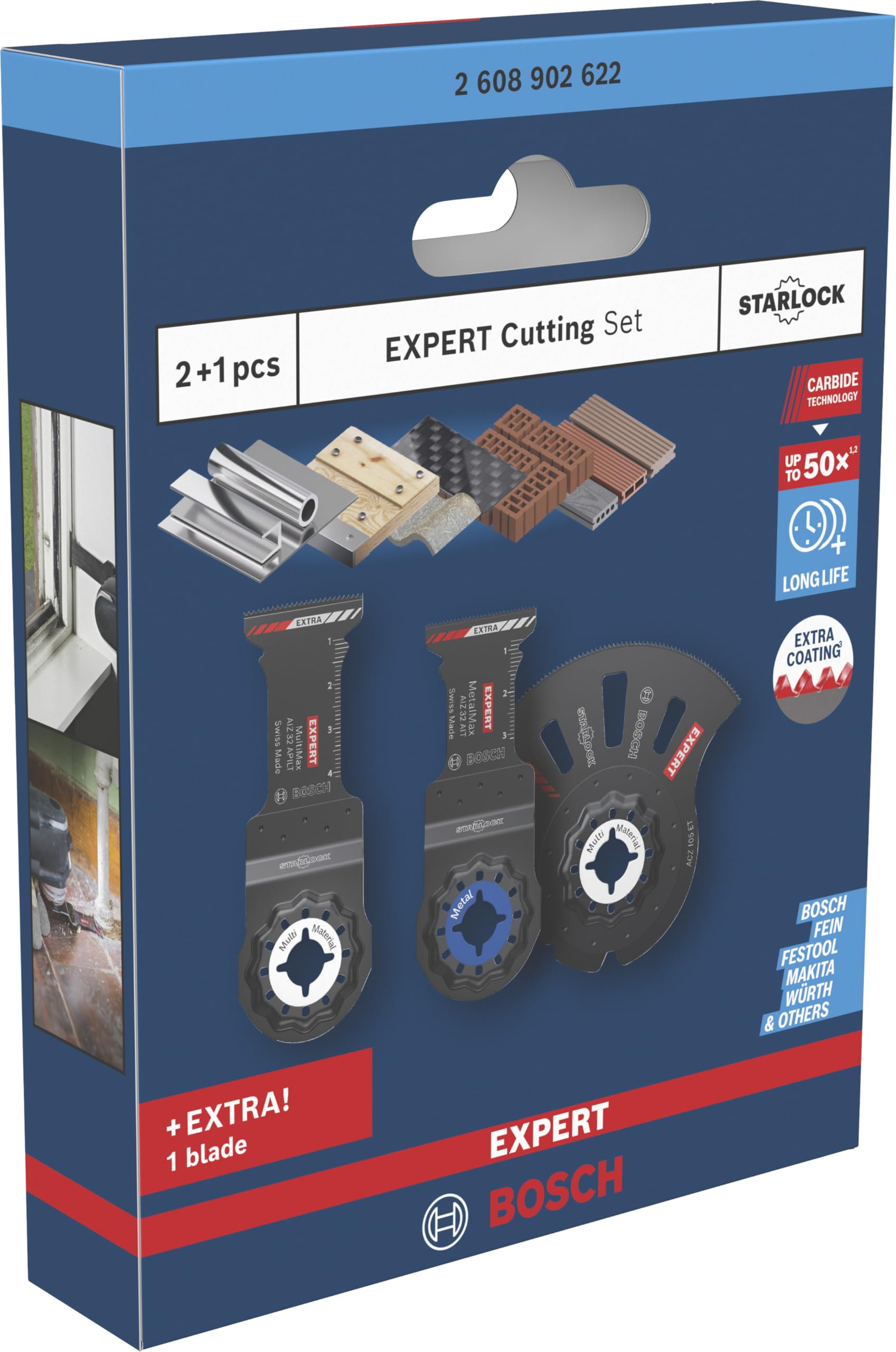 Bosch EXPERT Cutting kit 3 lames oscillantes Starlock