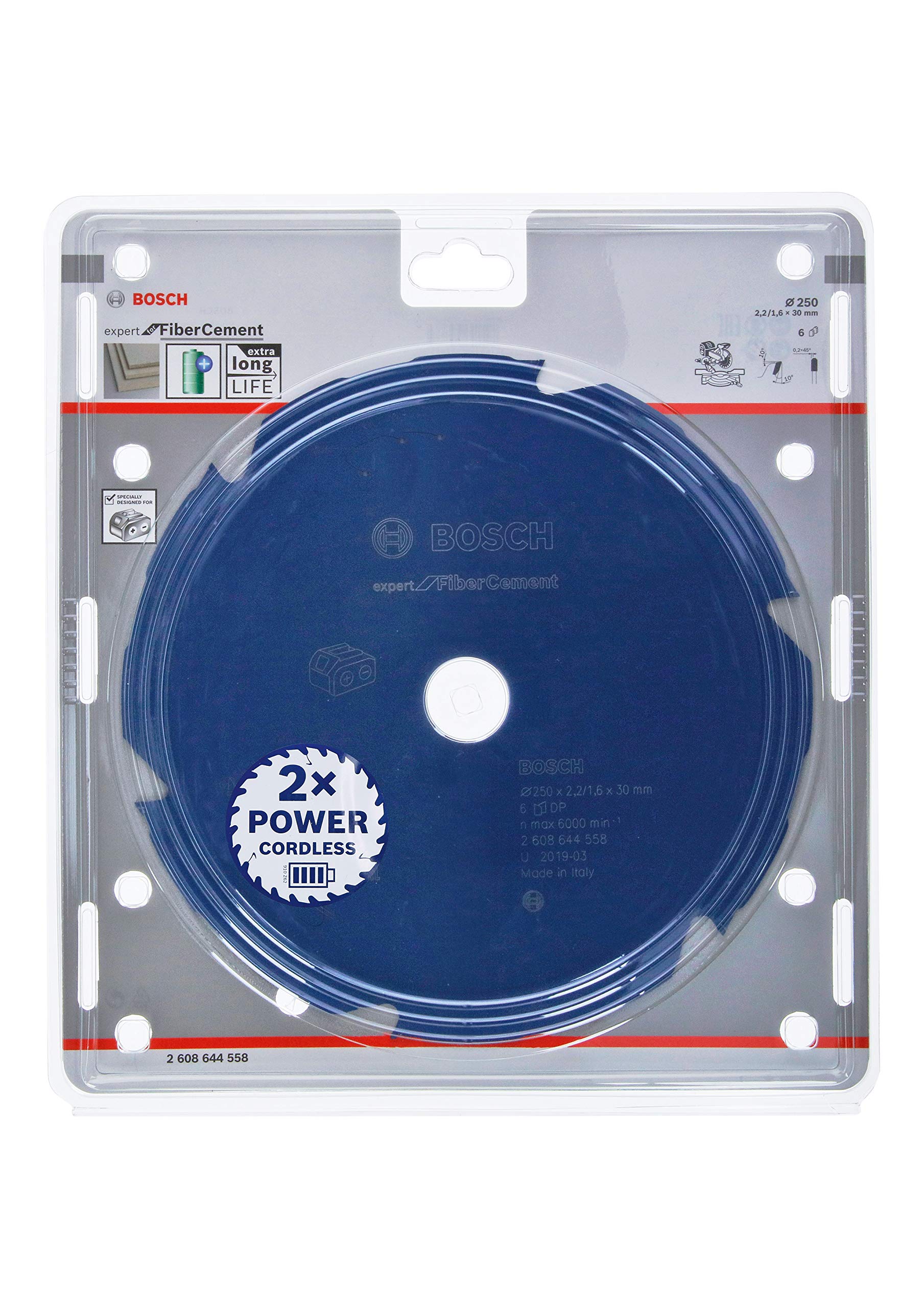 Bosch Expert lame de scie circulaire 216 mm fibrociment 6 dents