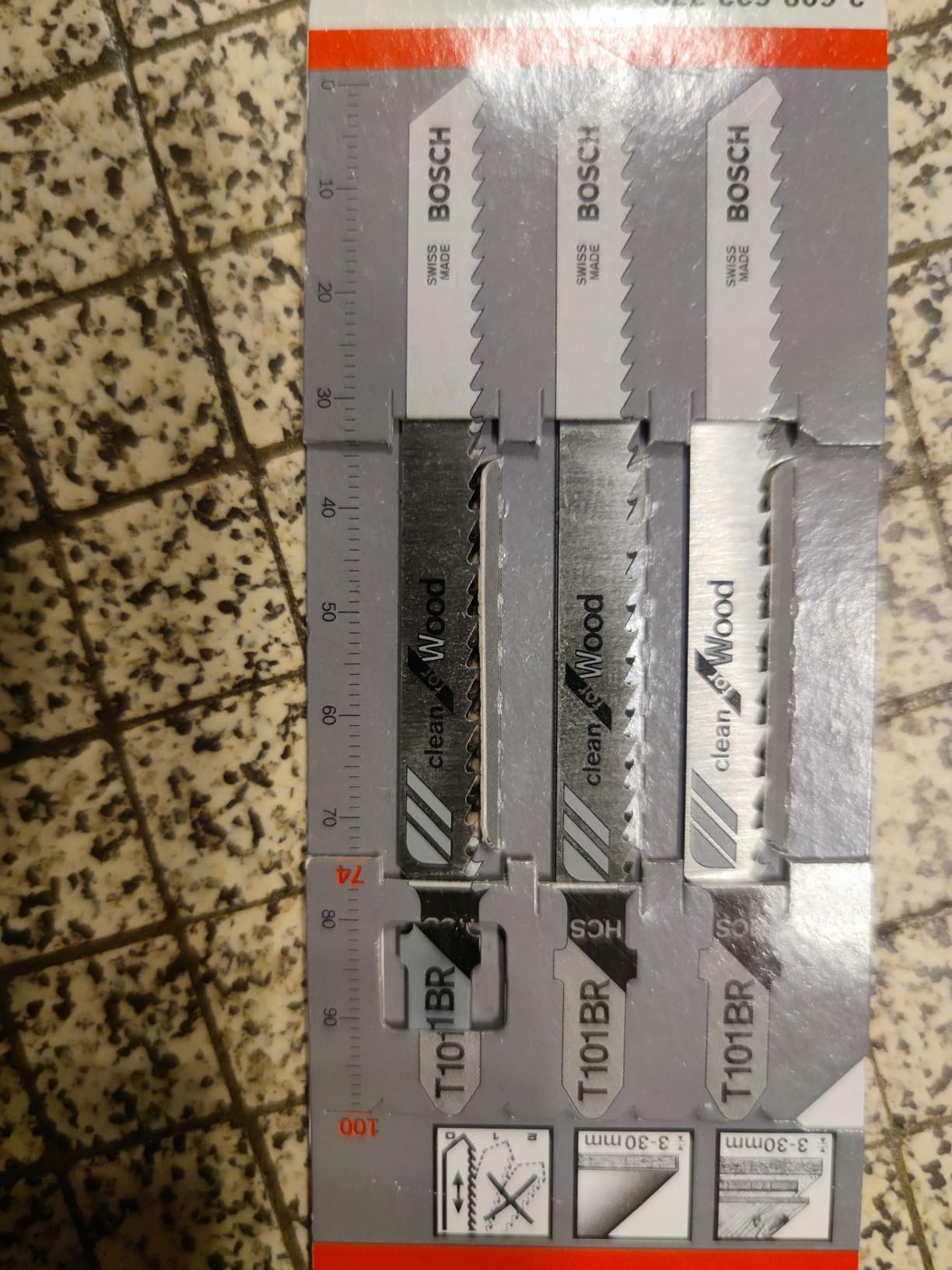 Bosch T 101 BR Lame Scie Sauteuse Bois Lot de 3