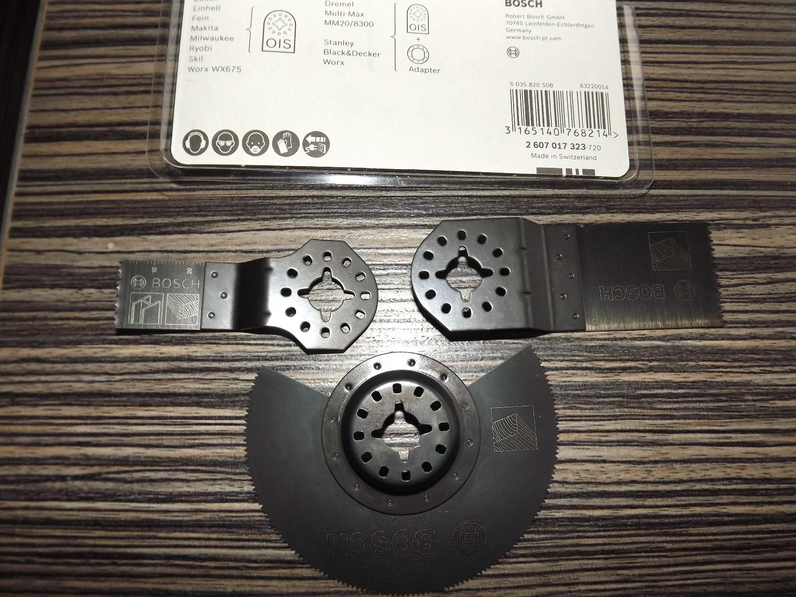Bosch 2607017323 Set 3 Lames Outil Multifonction Bois et Métal
