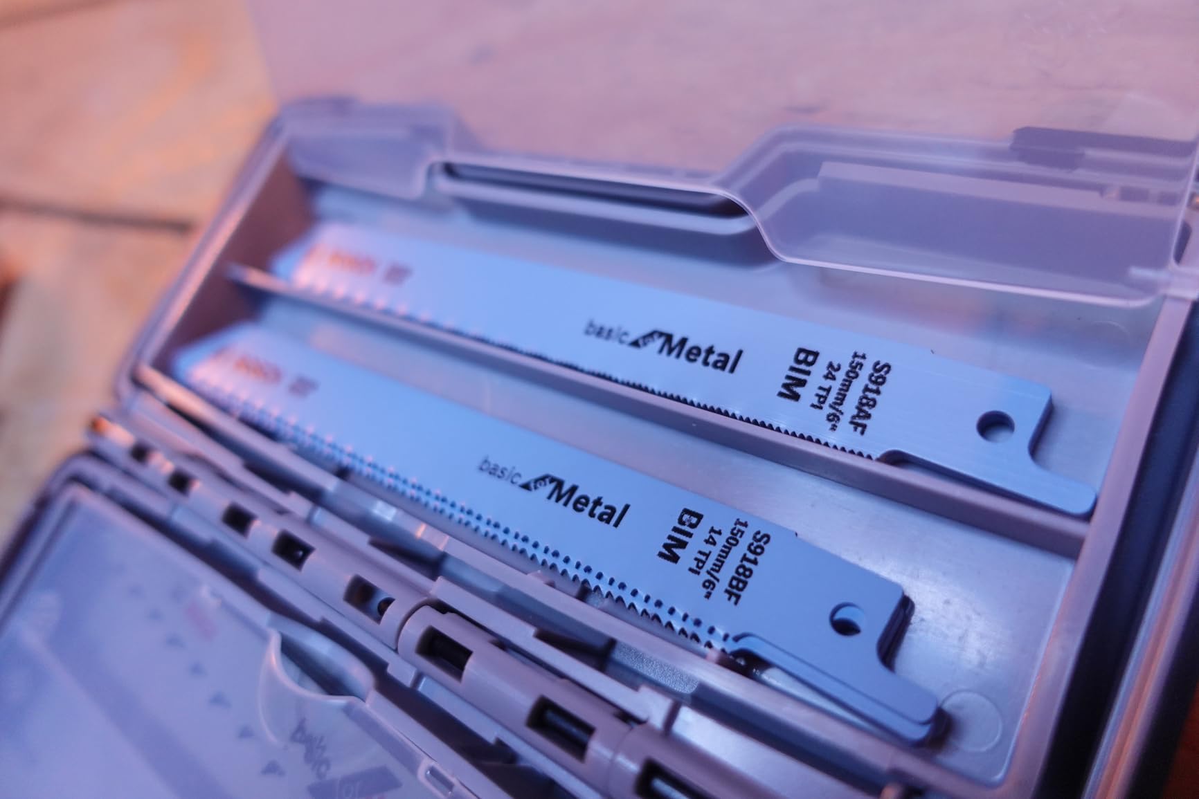 Bosch Set 15 lames scie sabre bois métal ToughBox
