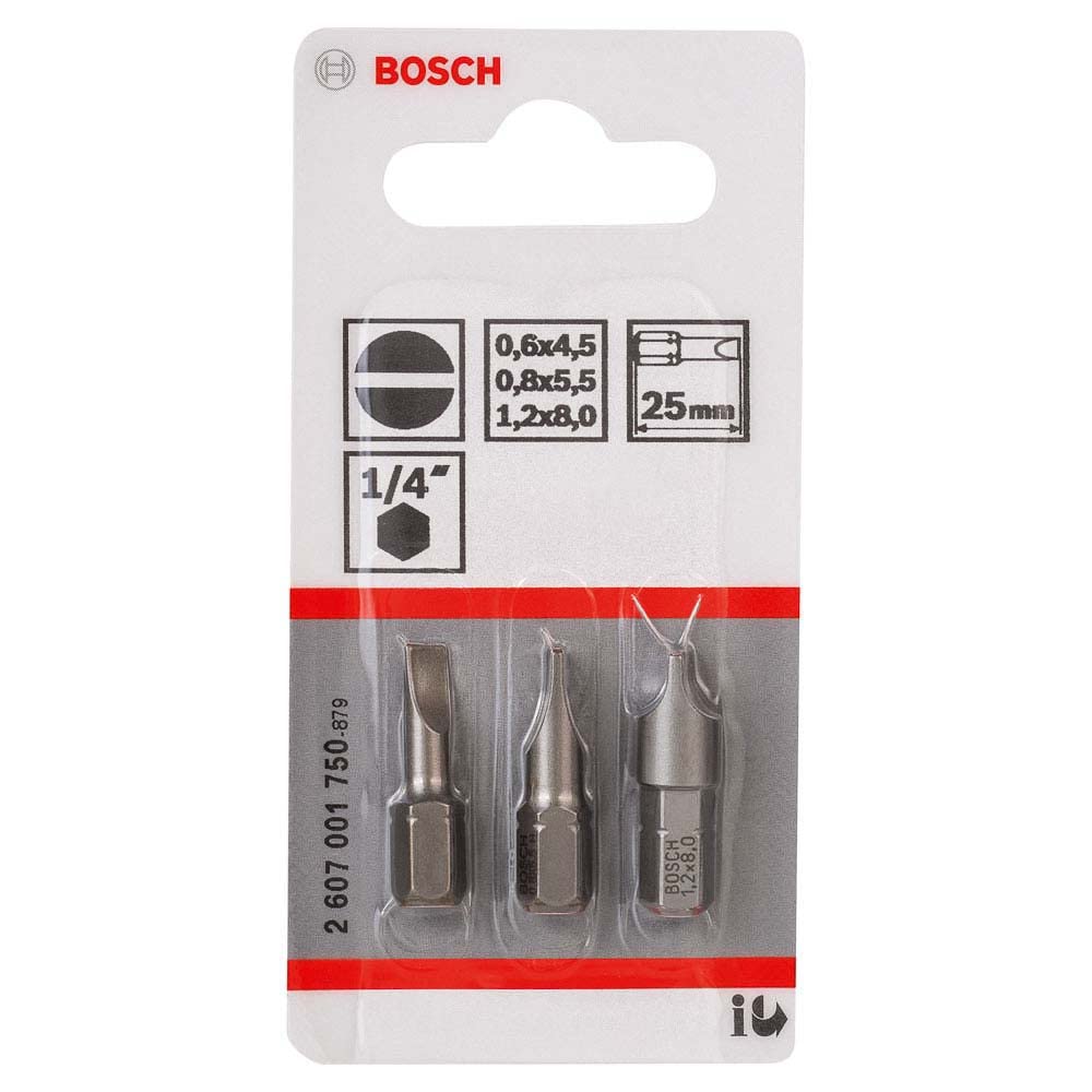 Bosch Embouts de vissage PZ1 PZ2 PZ3 60 mm lot 3
