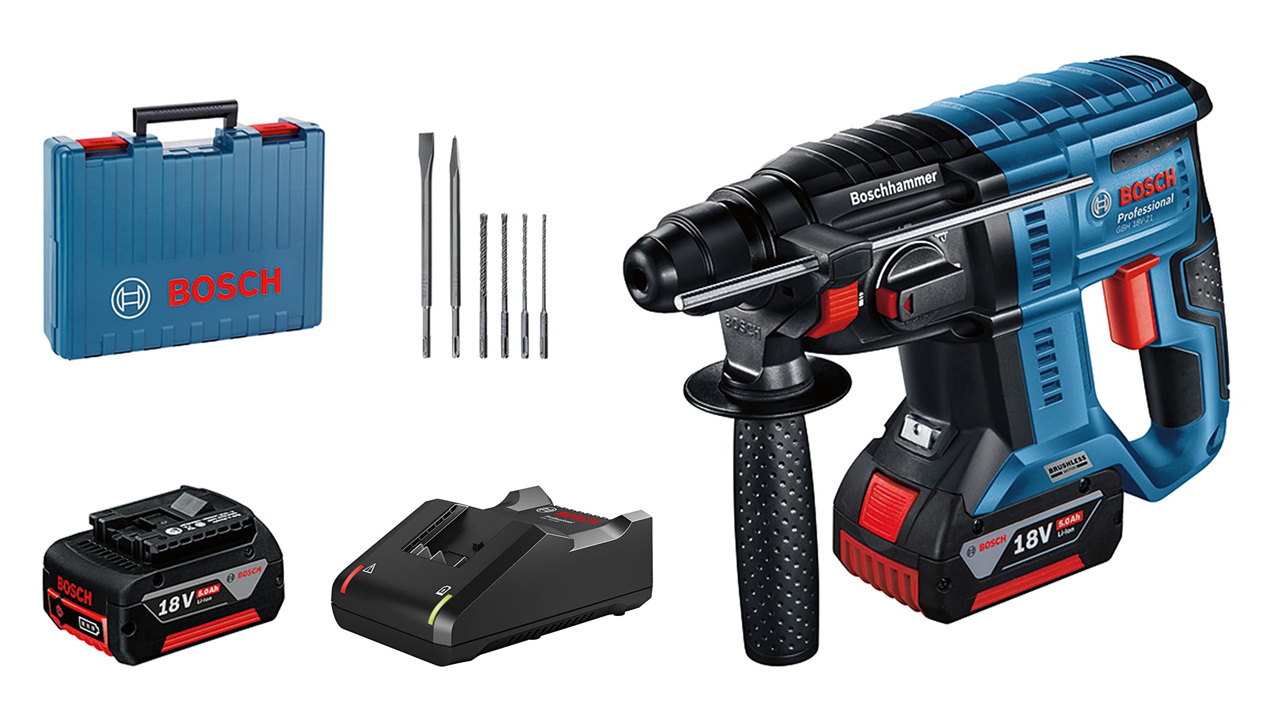 Bosch GBH 18V-21 perforateur sans fil 18V coffret 2J