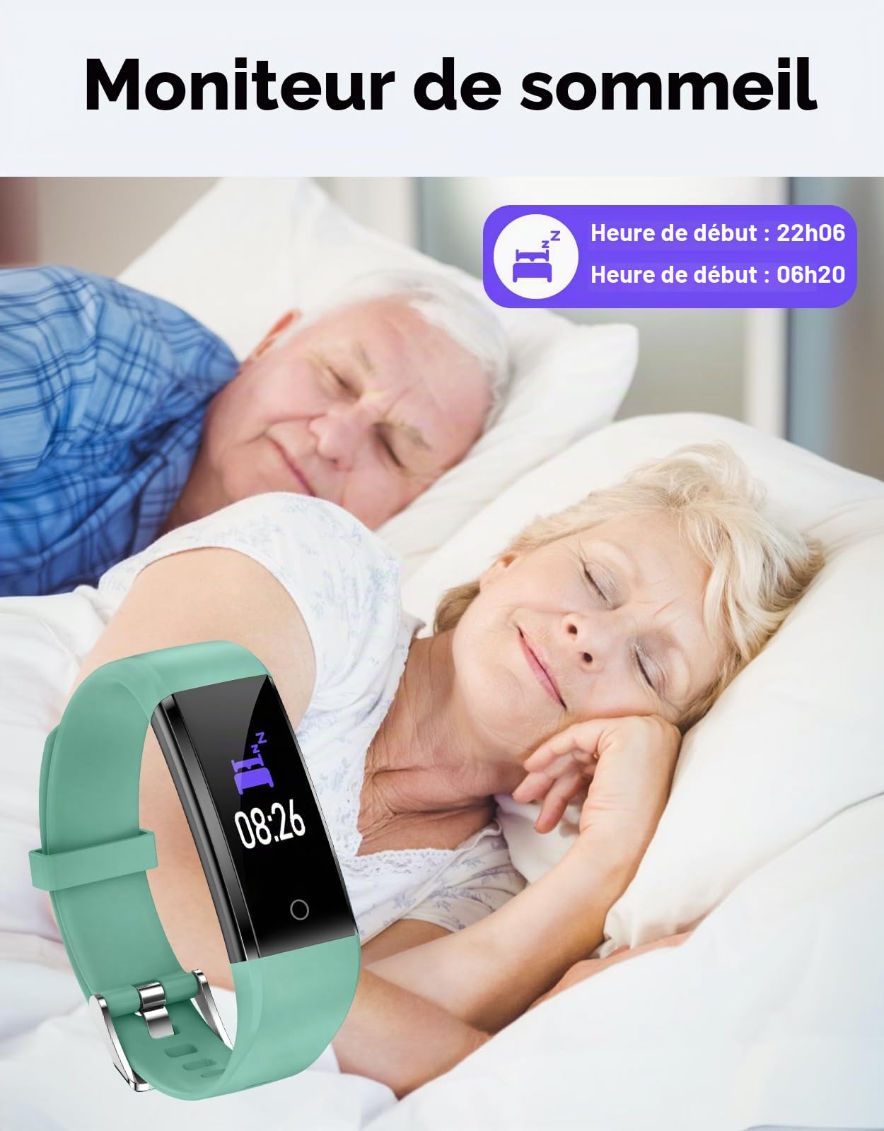 GRV montre podomètre non connectée IP68 compteur pas