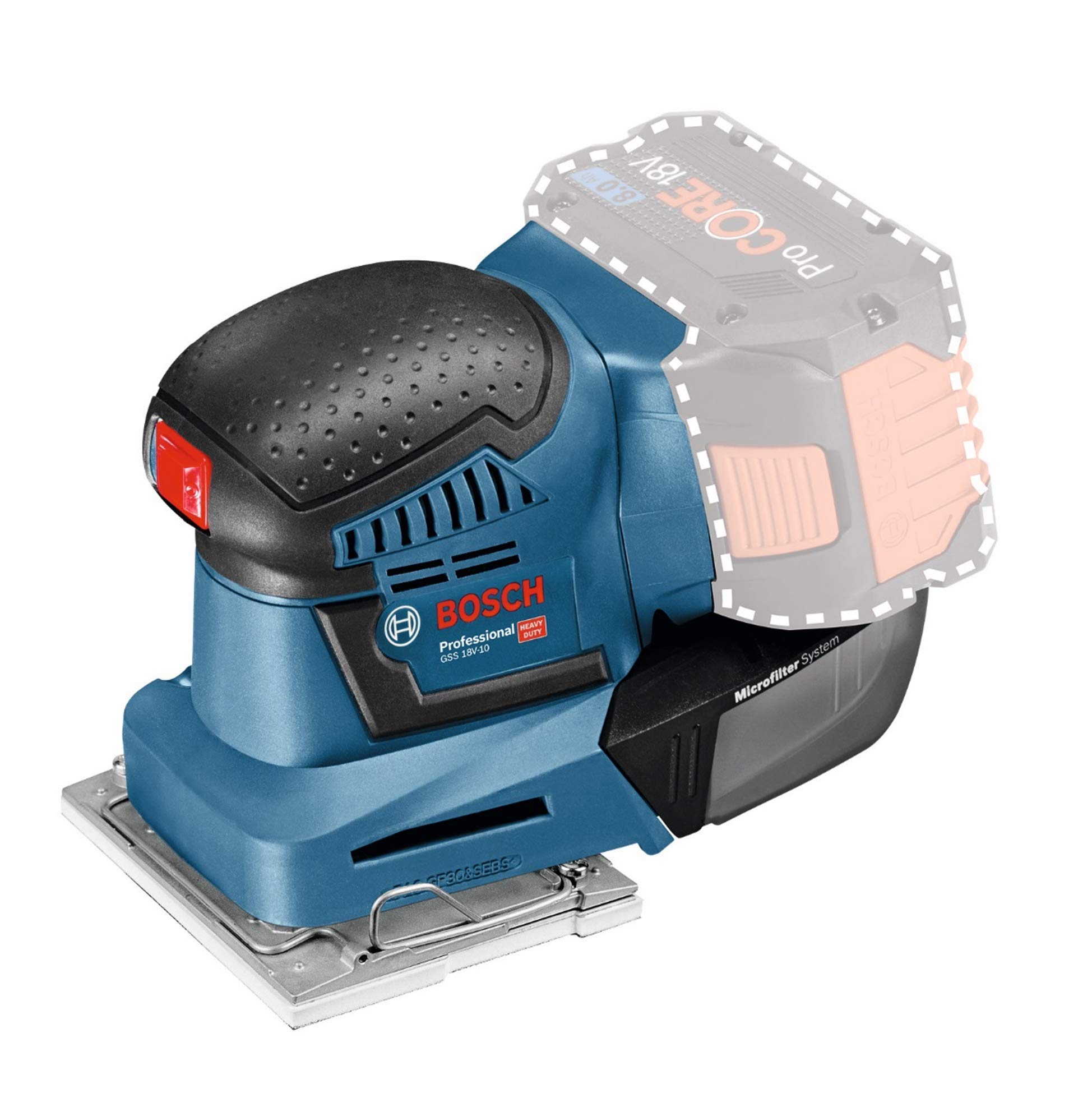 Bosch GSS 18V-10 ponceuse vibrante 18V + abrasifs