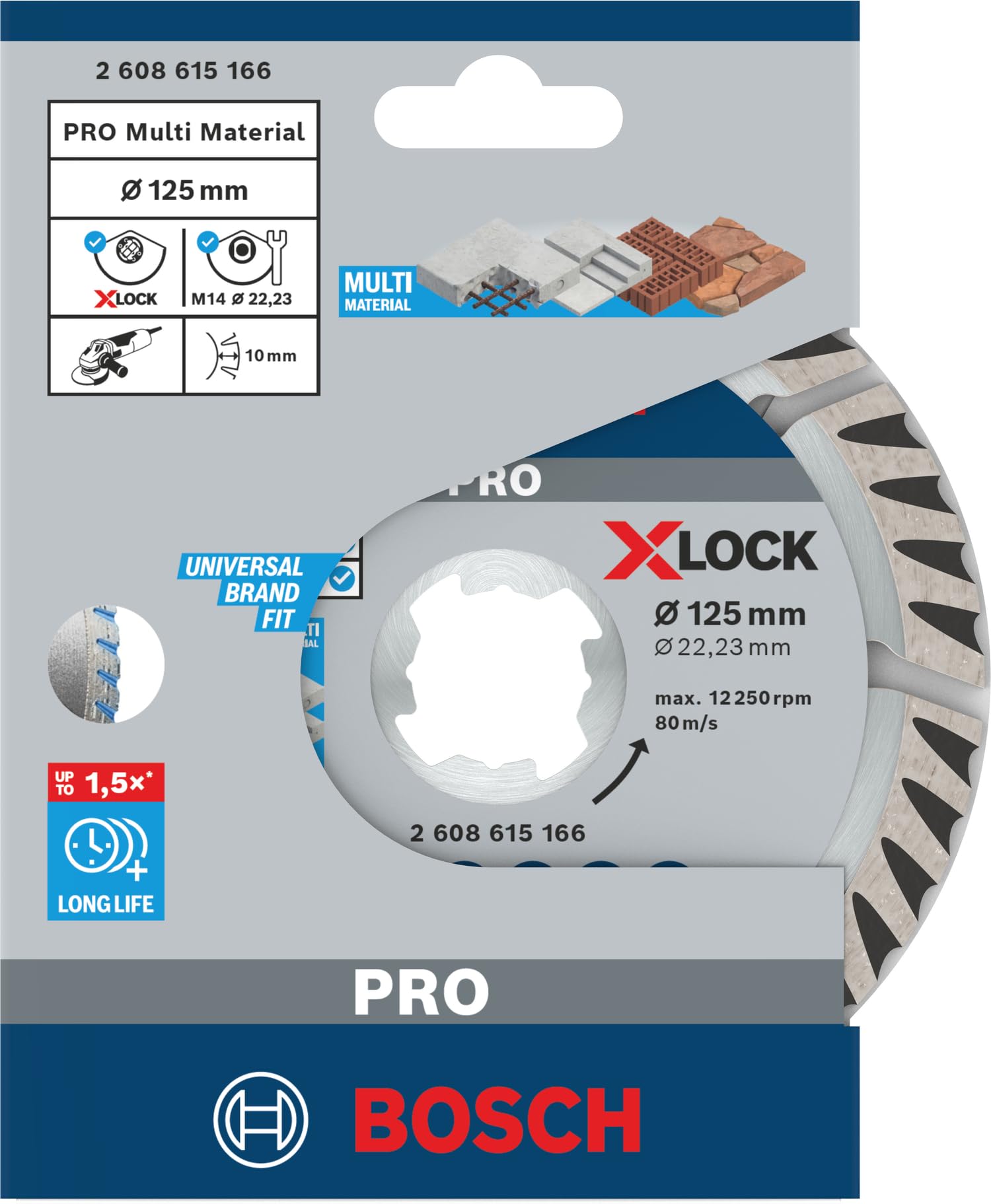 Bosch PRO Multi Material disque diamant 125 mm béton