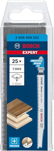 Bosch EXPERT T308B lames scie sauteuse bois lot de 25