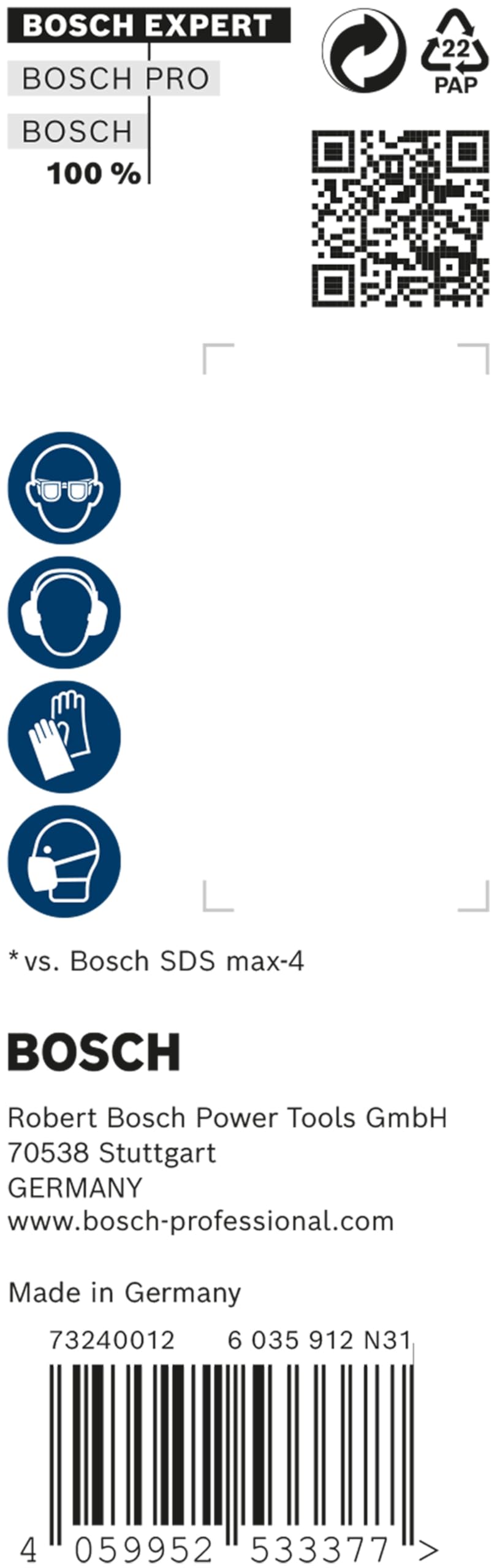 Bosch EXPERT SDS max-8X foret béton 18x340 mm x5 armé
