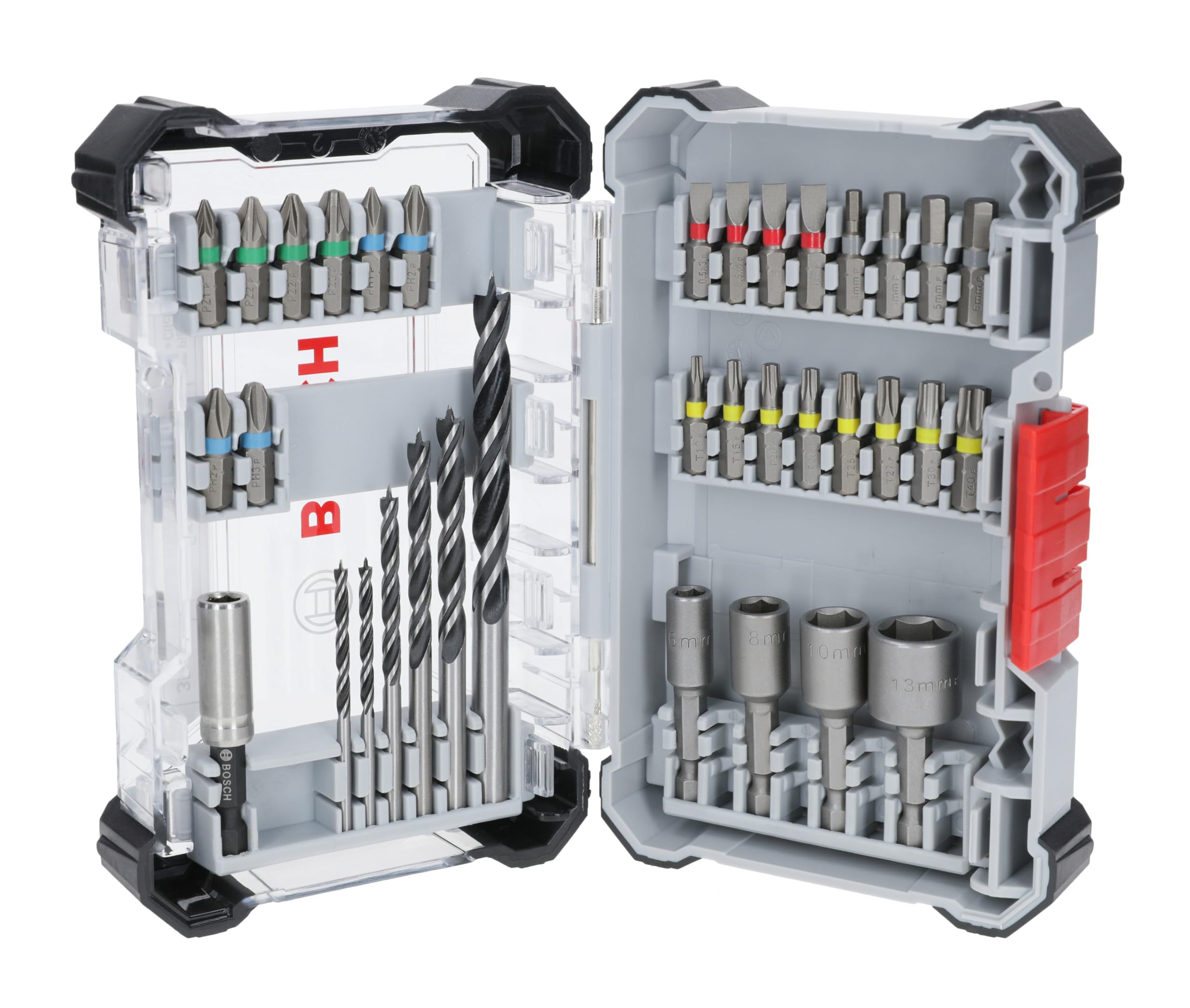 Bosch Extra Hard coffret embouts 45 pcs PH PZ acier S2