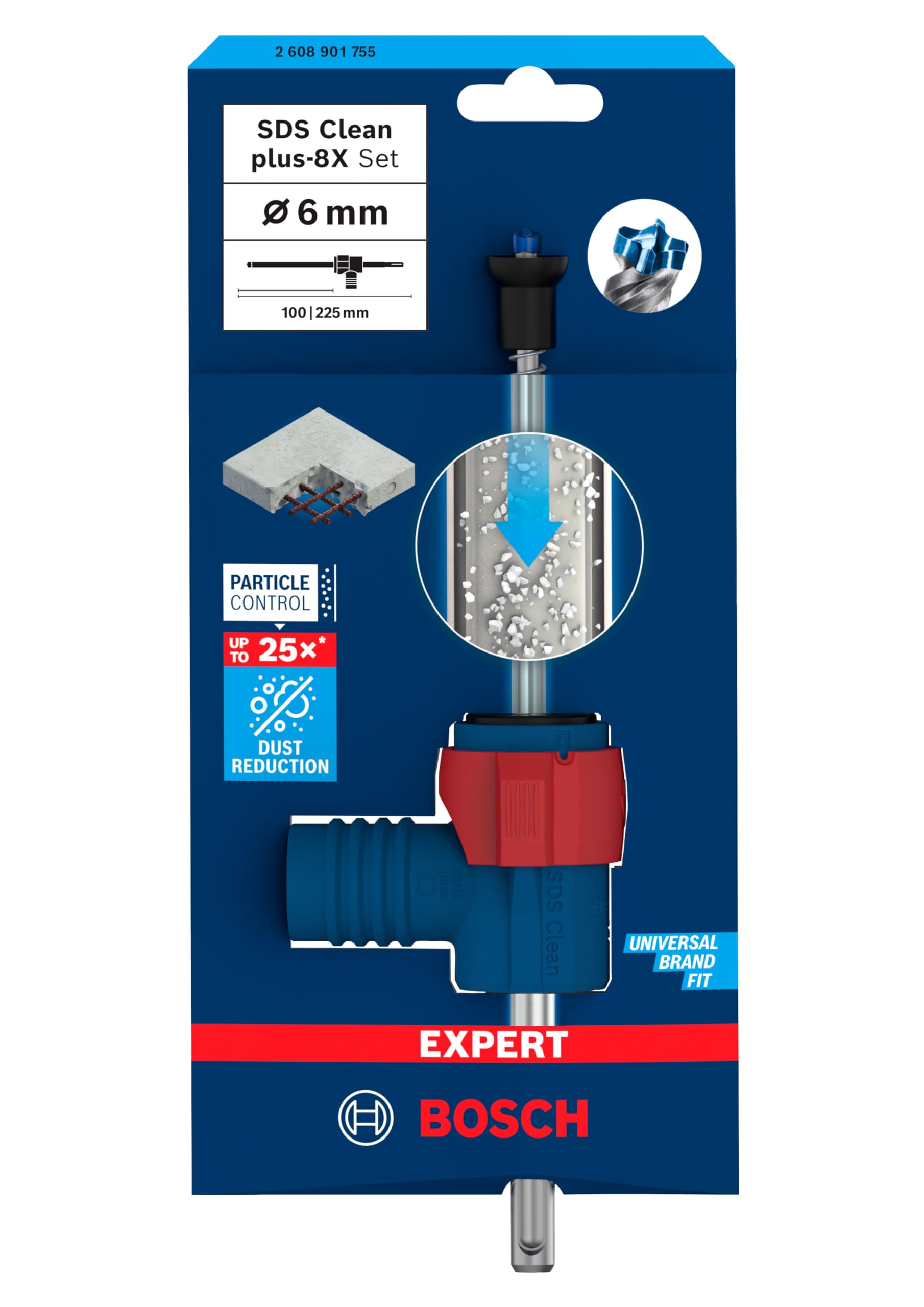 Bosch EXPERT SDS Clean plus-8X foret béton 6x225 mm