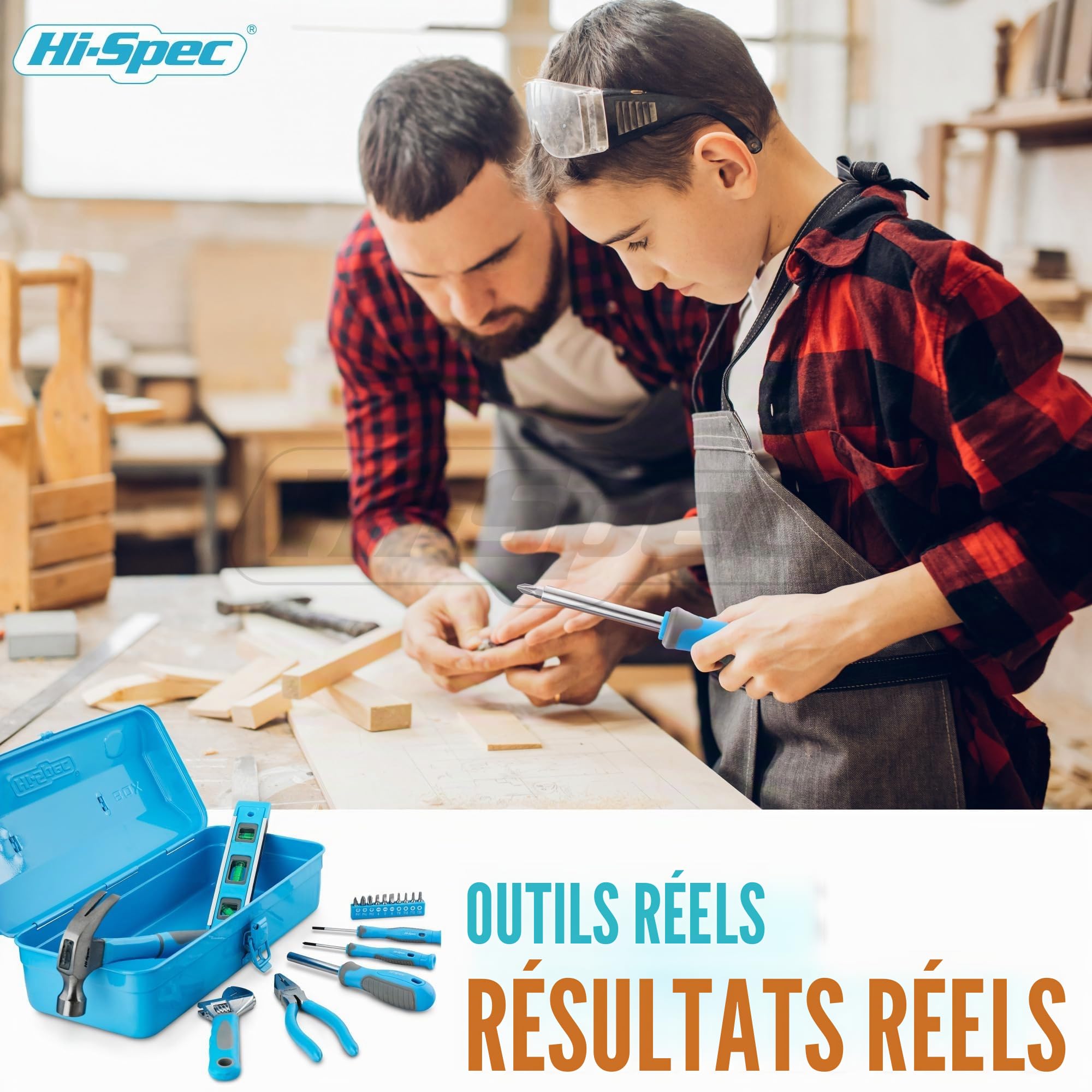 Hi-Spec KIDS Series boîte métal bleue débutant 9p