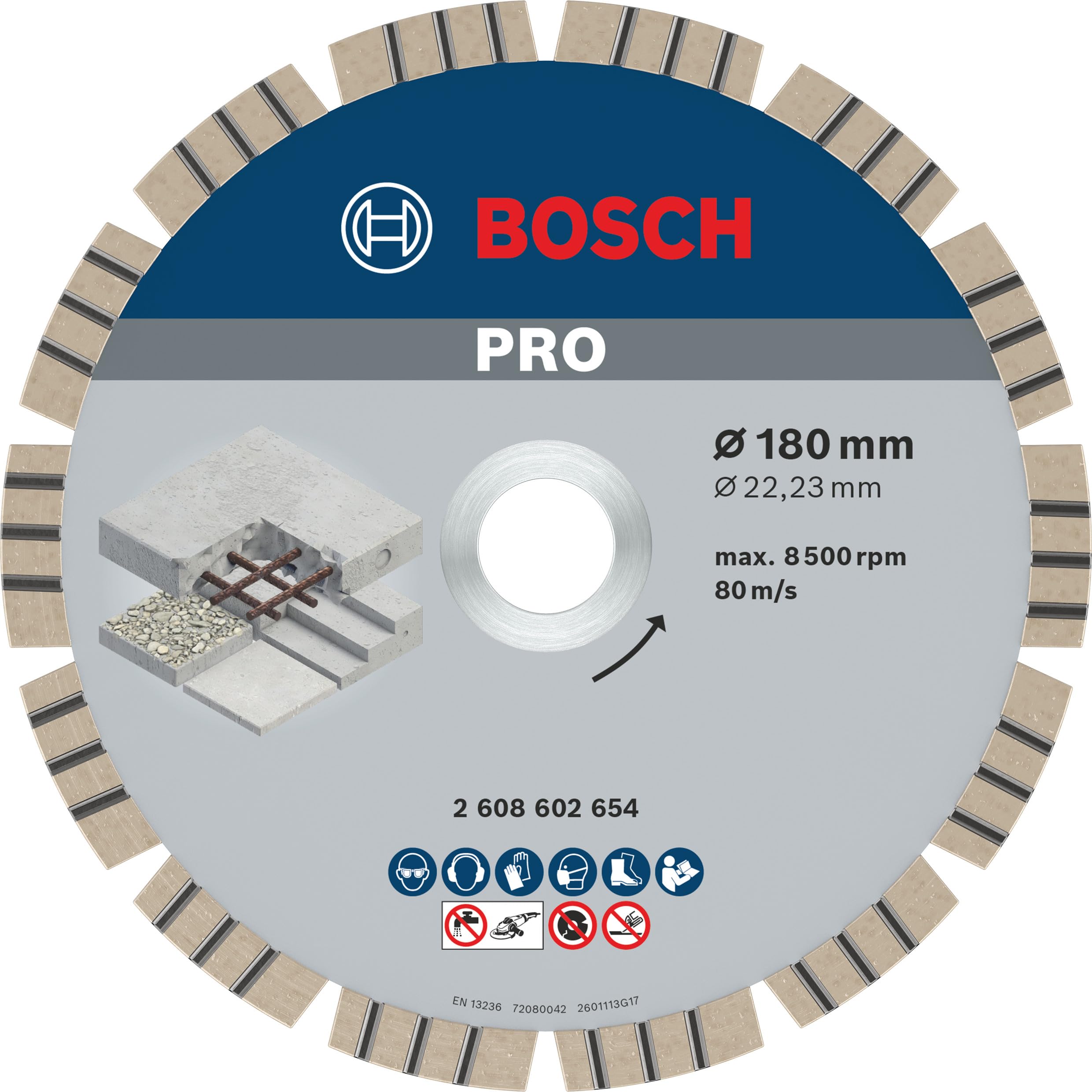 Bosch PRO Concrete disque diamanté 150 mm béton