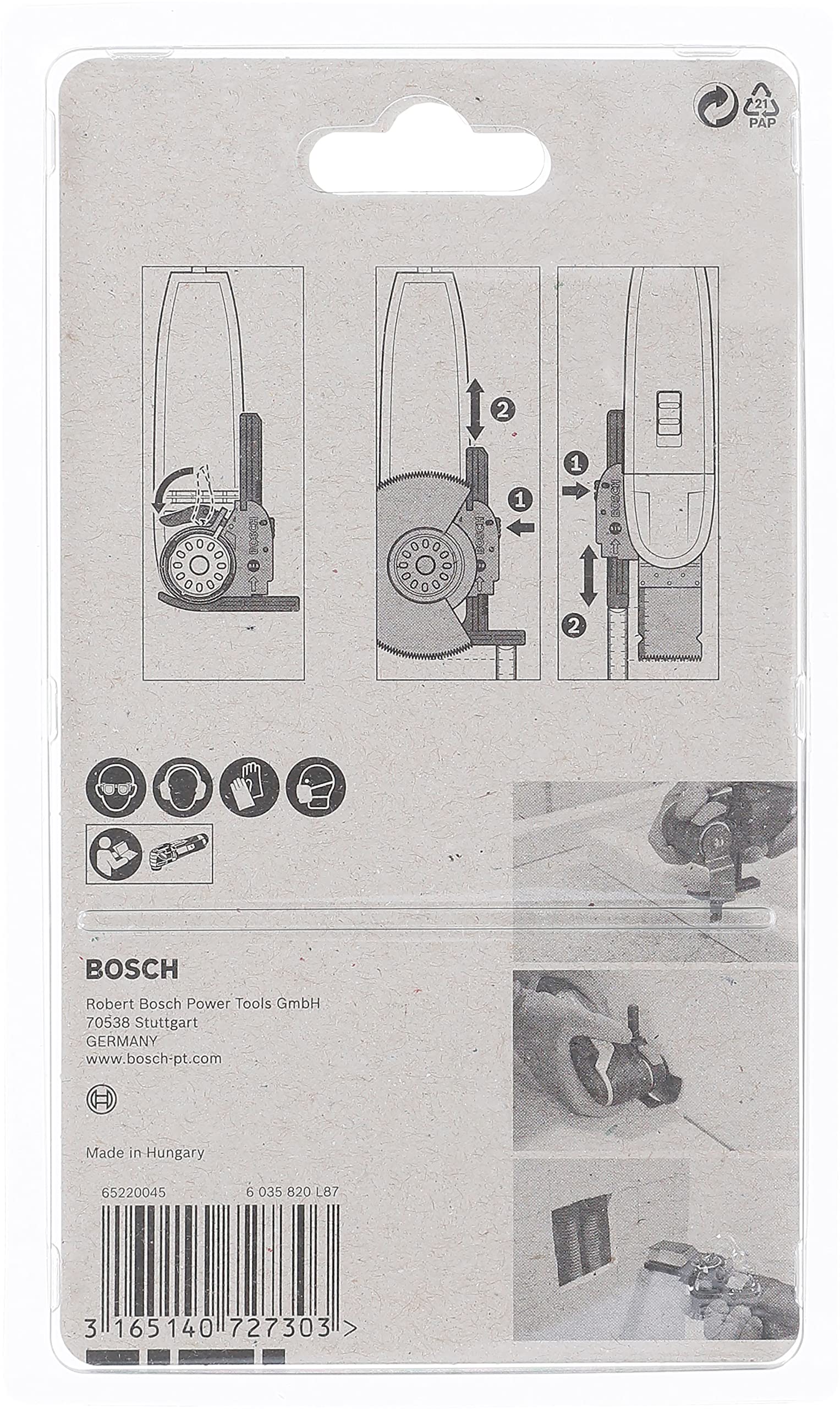 Bosch Expert butée profondeur lame segment plongeante Starlock