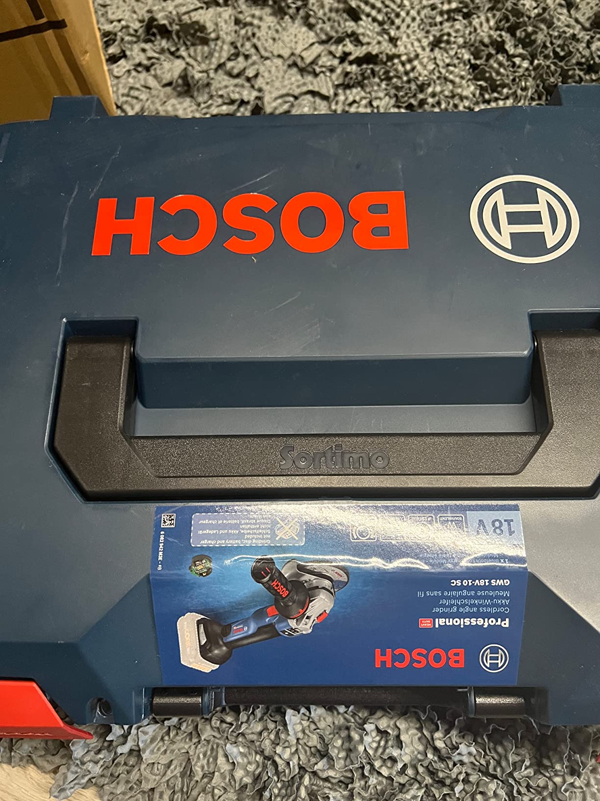 Bosch GWS 18V-10 SC meuleuse d’angle 125mm L-Boxx sans batterie