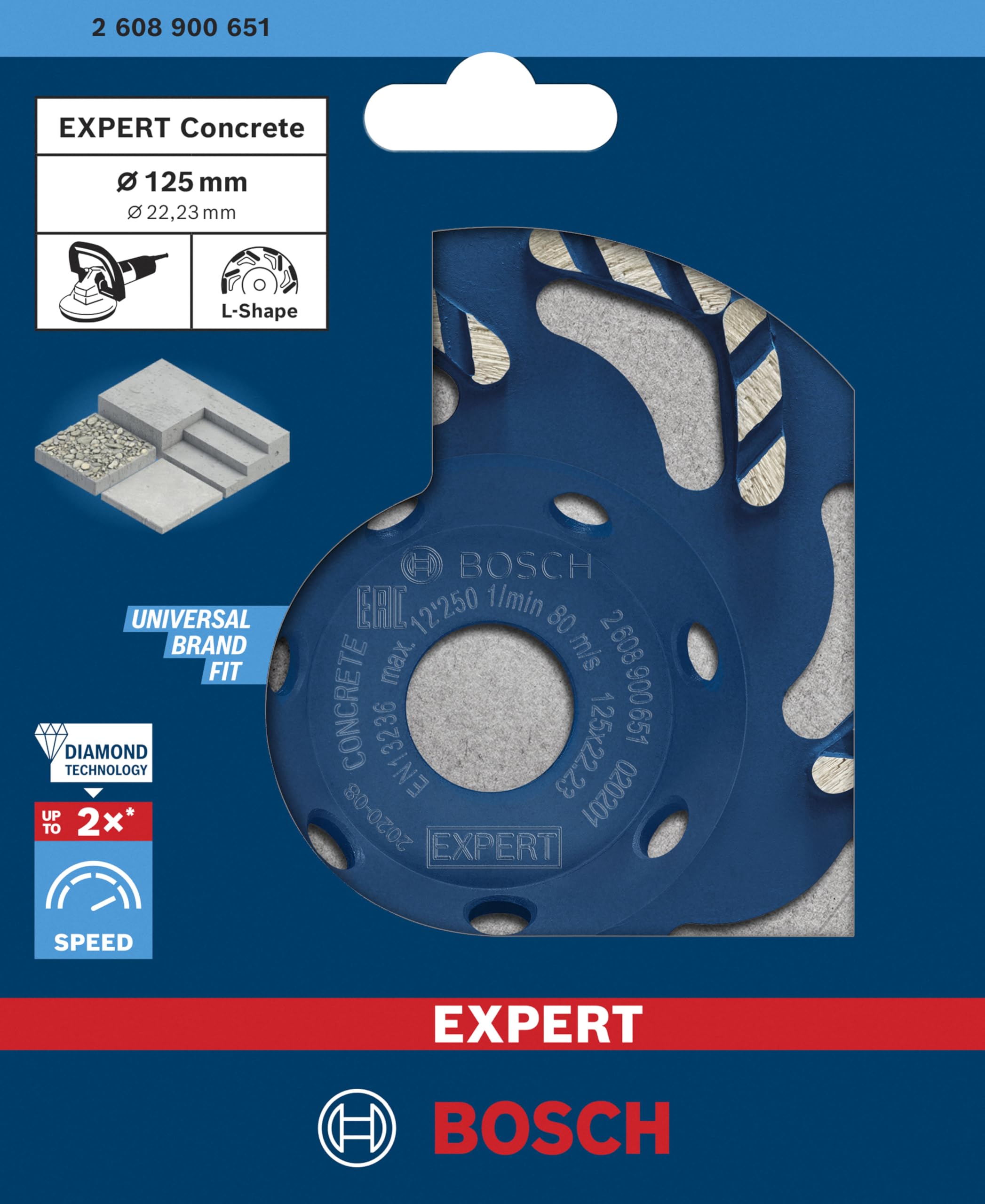 Bosch EXPERT Concrete meule diamant béton 125x22,23mm