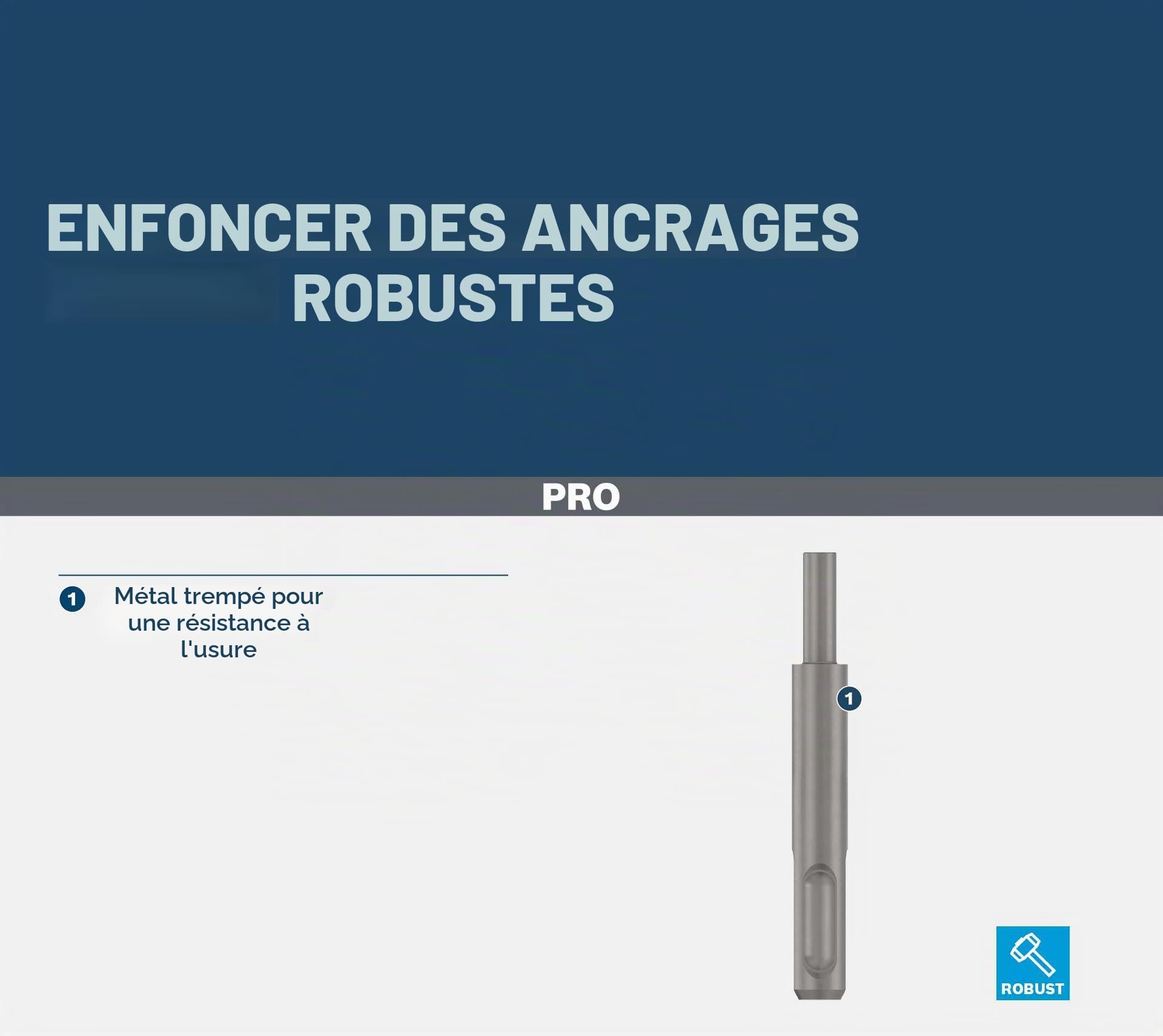 Bosch PRO SDS plus Striker Pin percuteur ancrage 8,4 mm M10