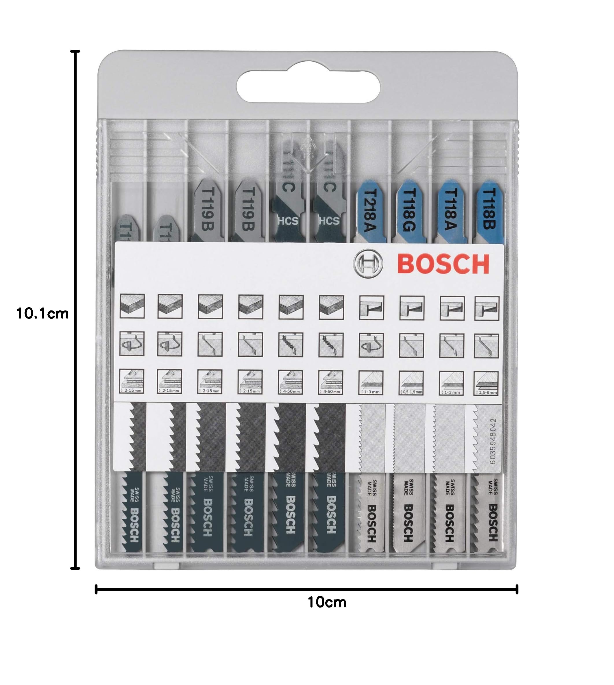 Bosch Basic lames scie sauteuse bois métal lot 10