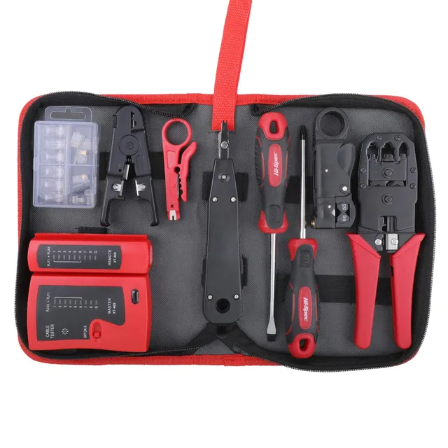 Hi-Spec Repair 9 pièces kit réseau RJ45 testeur câble