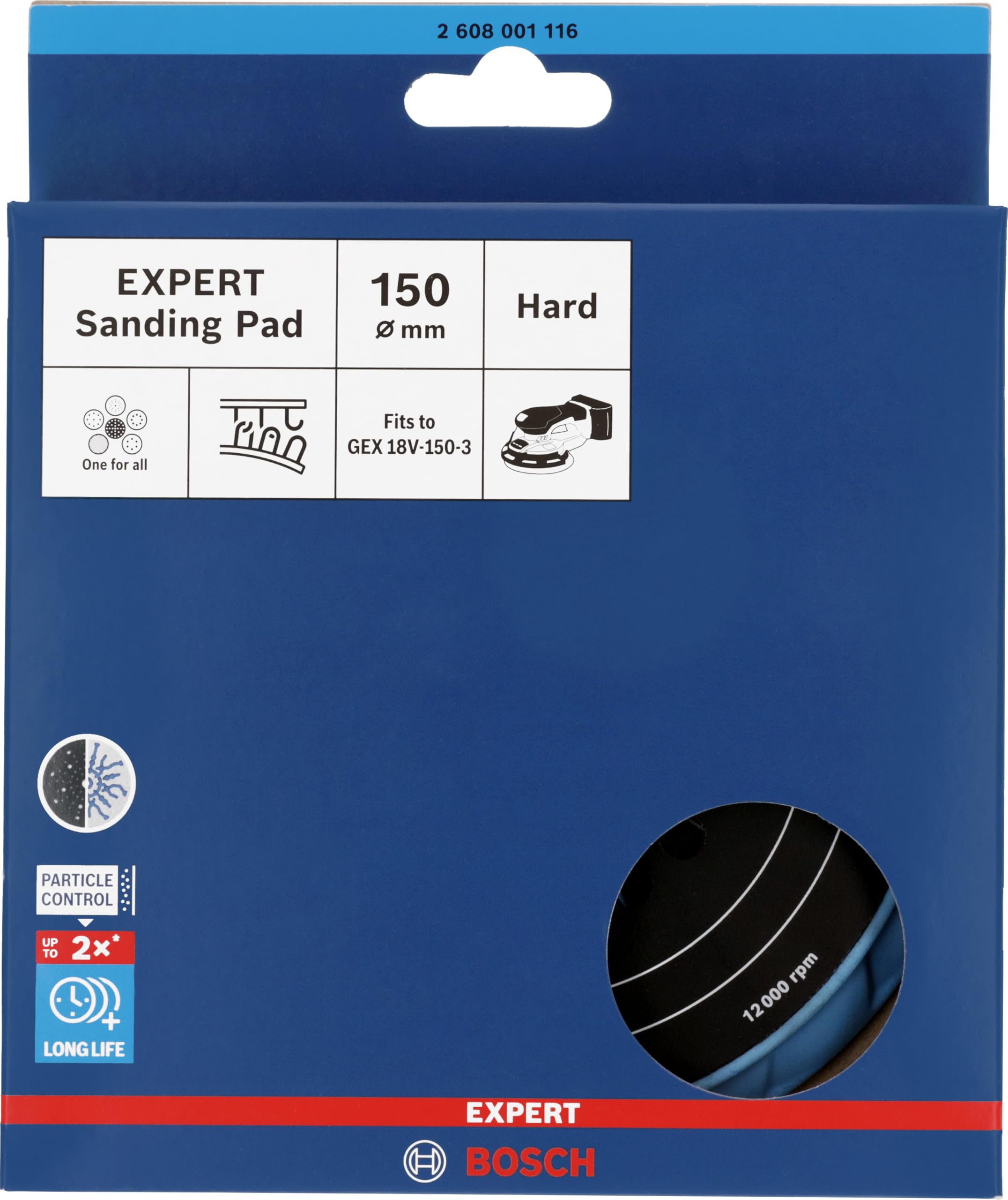 Bosch Expert plateau ponçage multi-trous 150 mm souple