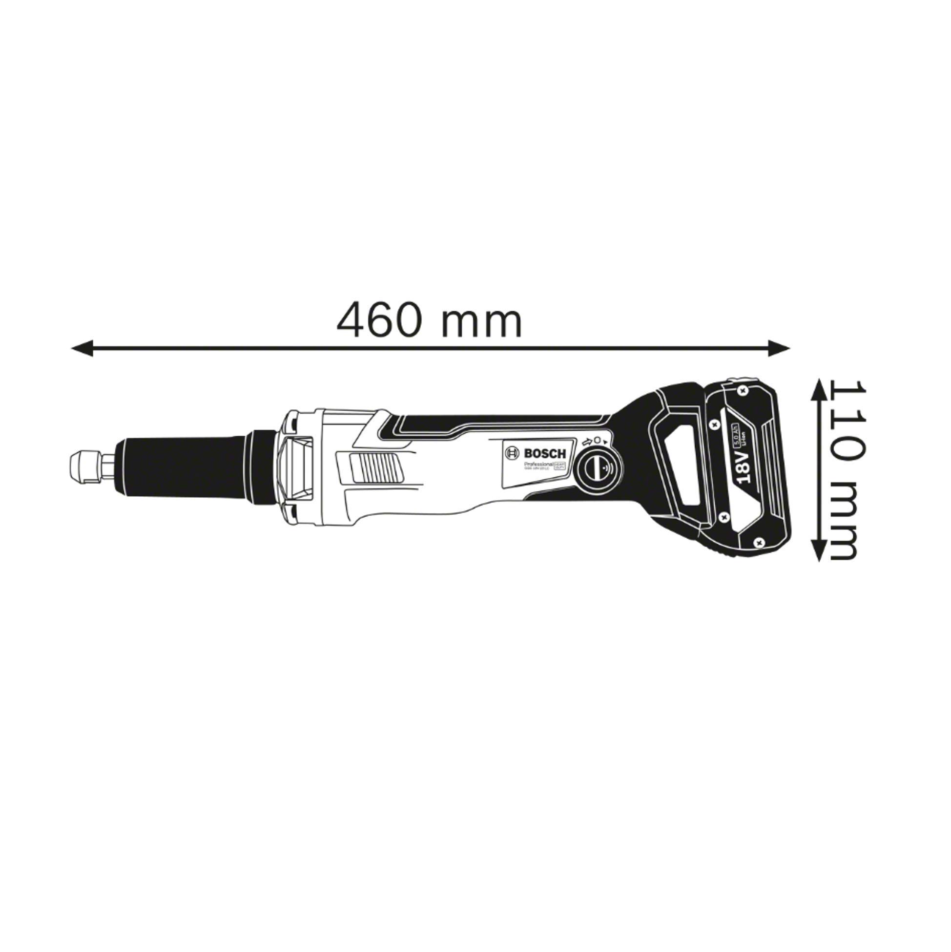 Bosch GGS 18V-23 LC meuleuse droite 18V L-BOXX sans batterie