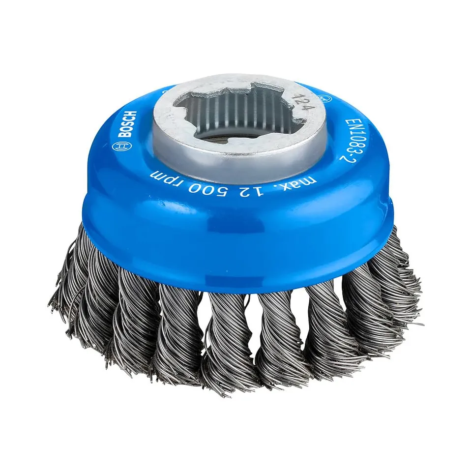 Bosch Pro Brosse Boisseau 75 mm Acier X-Lock Fils Torsadés