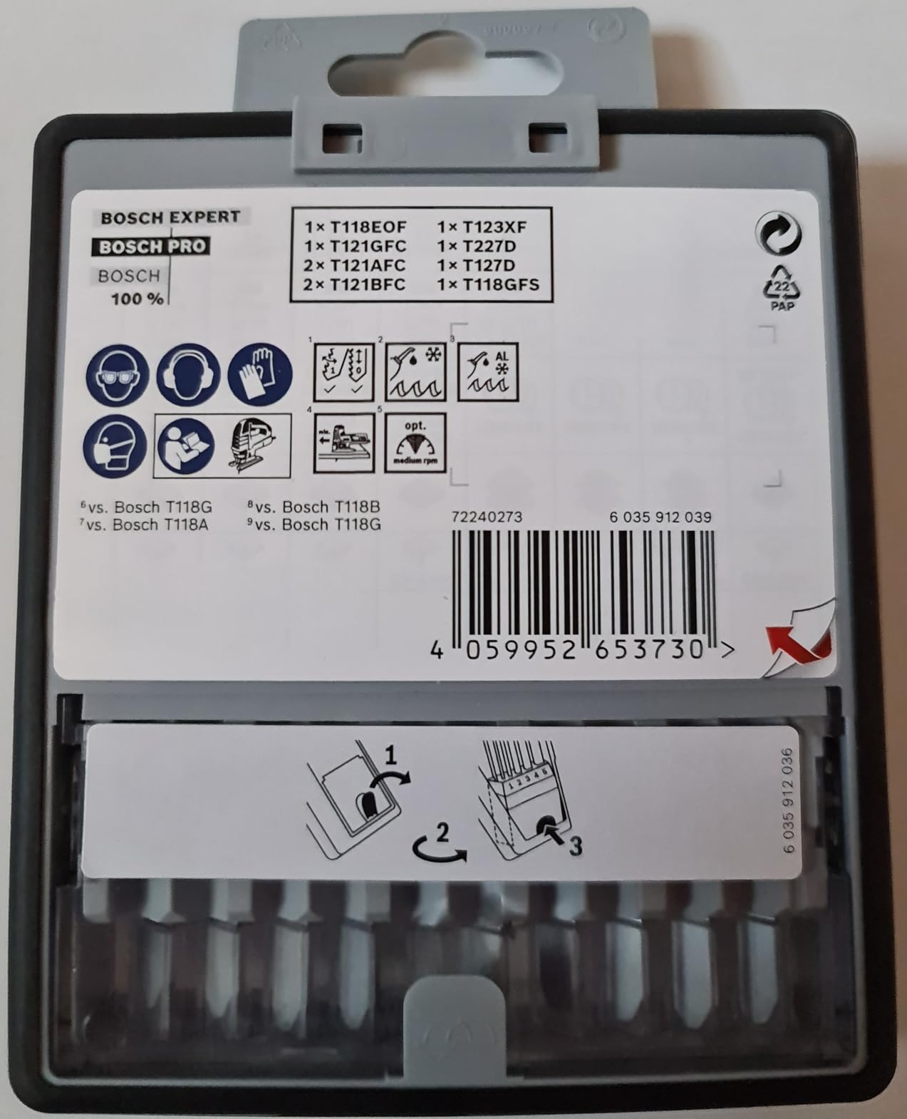 Bosch Pro Metal and Alu kit lames scie sauteuse 10 pcs 92 mm