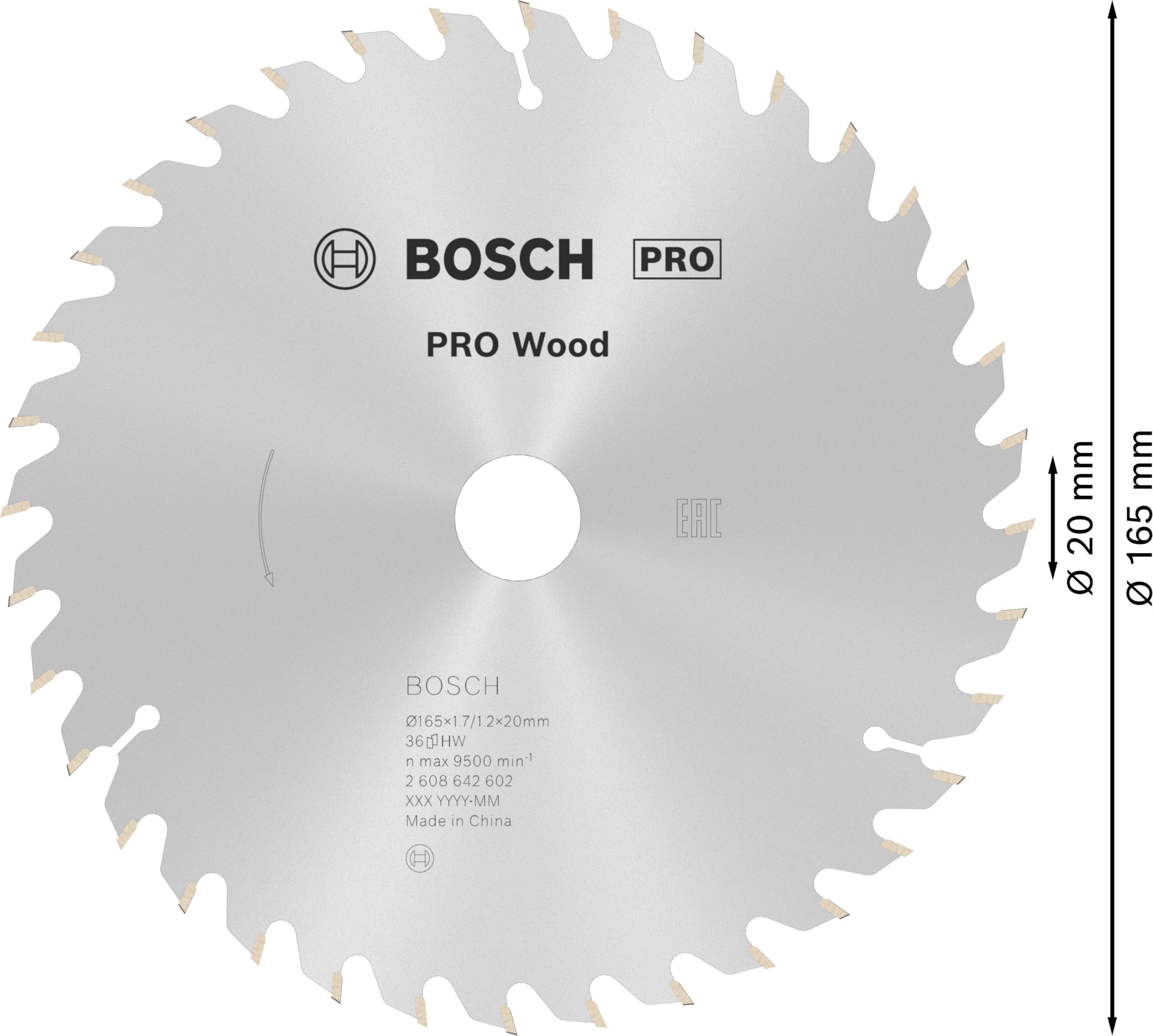 Bosch Optiline Wood lame circulaire 165 mm 36 dents