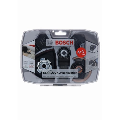 Bosch Abrasifs 2608664624 Coffret 5 Accessoires Starlock Bois Métal