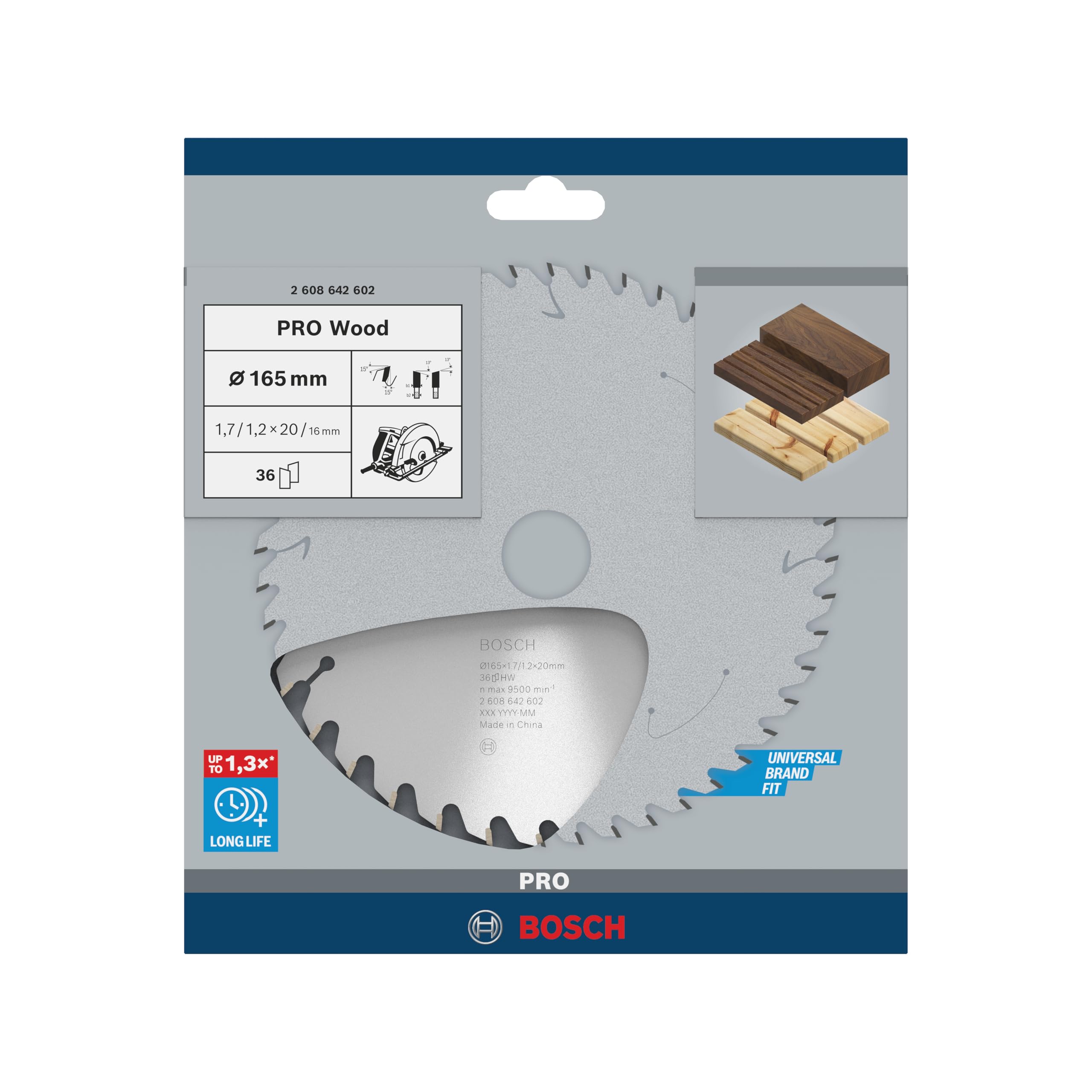 Bosch Optiline Wood lame circulaire 165 mm 36 dents