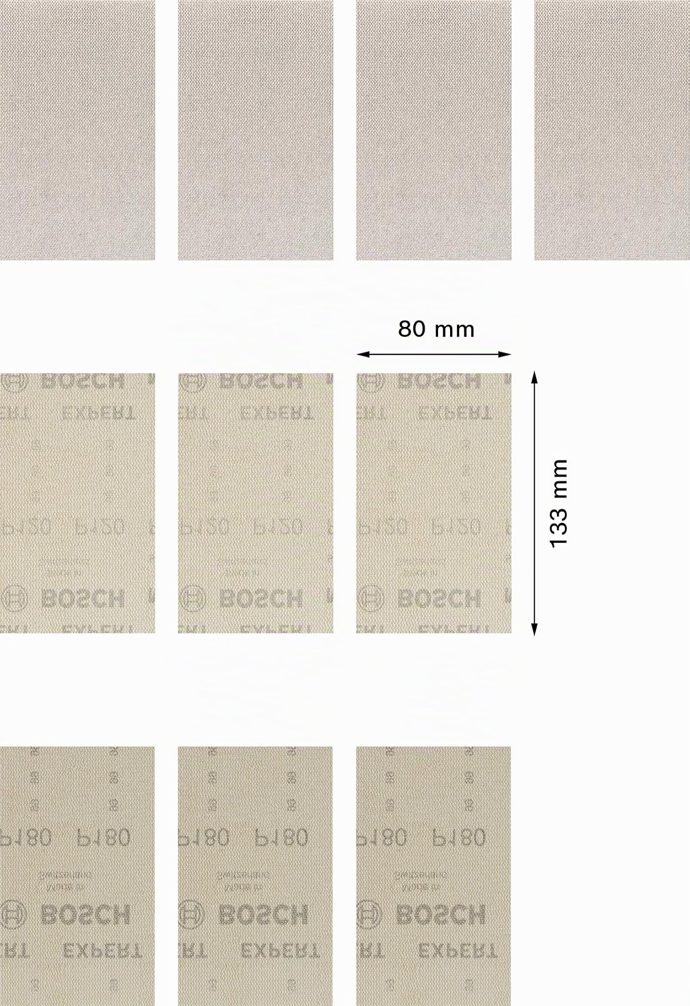 Bosch Expert M480 abrasif 80x133 mm set 10 pcs multi-grains
