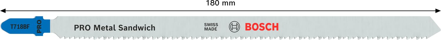 Bosch Lames T718BF scie sauteuse sandwich 180 mm lot 3